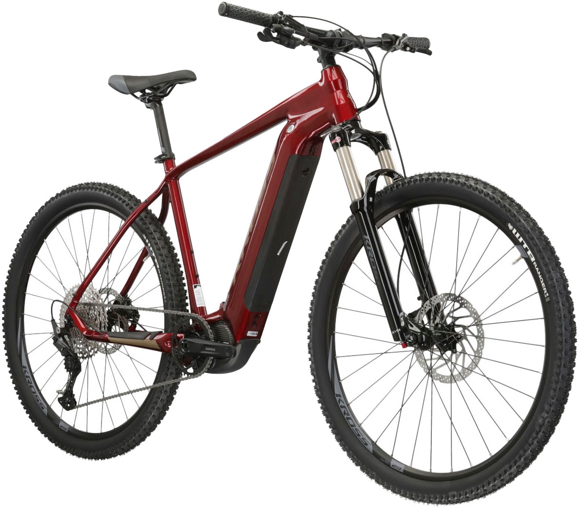 Kross E-Bike »E-MTB Level Boost 2.0 29 Zoll rot«, 11 Gang, Shimano, DEORE M5100, Mittelmotor 250 W