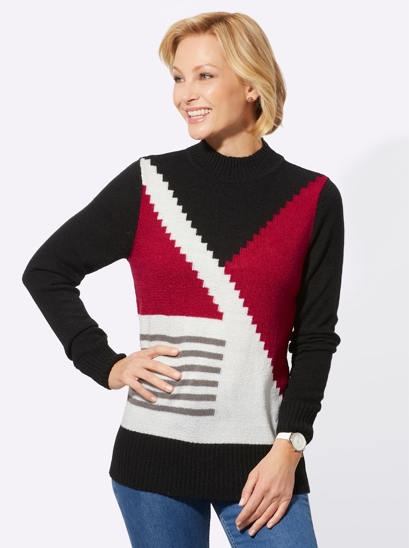 Classic Basics Stehkragenpullover "Stehkragen-Pullover" günstig online kaufen