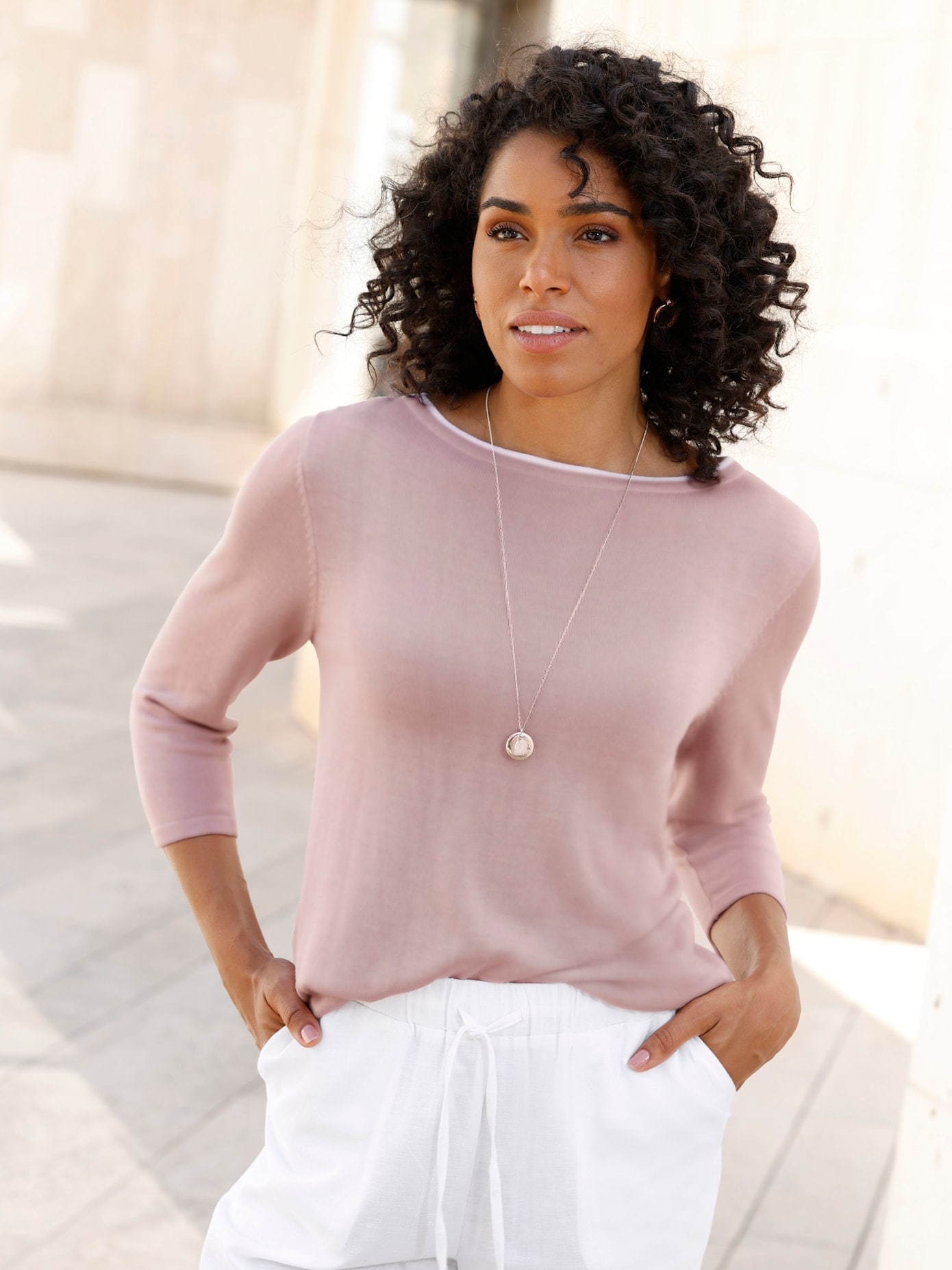 Classic Basics 3/4 Arm-Pullover "3/4-Arm-Pullover" günstig online kaufen