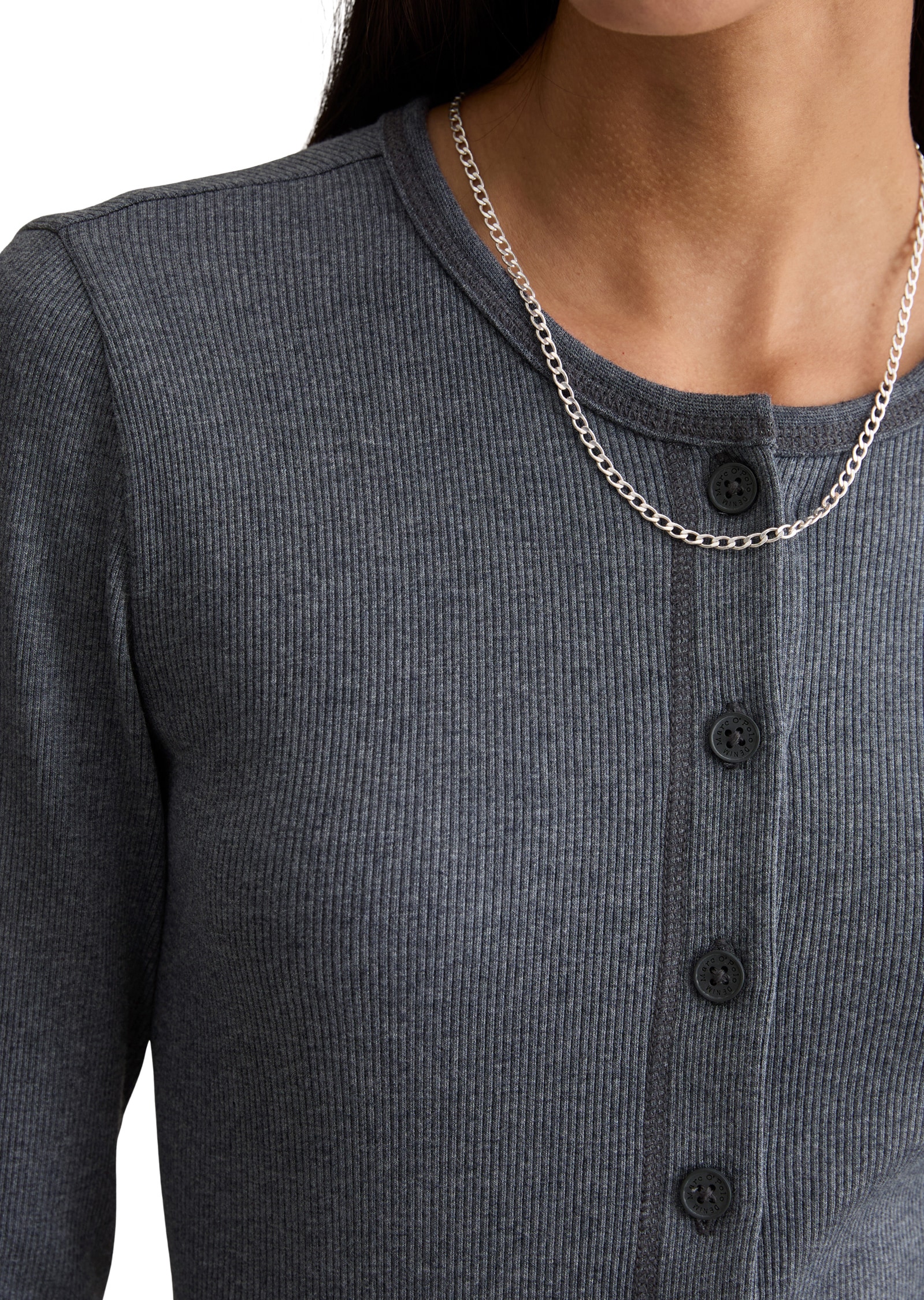 Marc O'Polo DENIM Langarmshirt »aus Rippjersey«