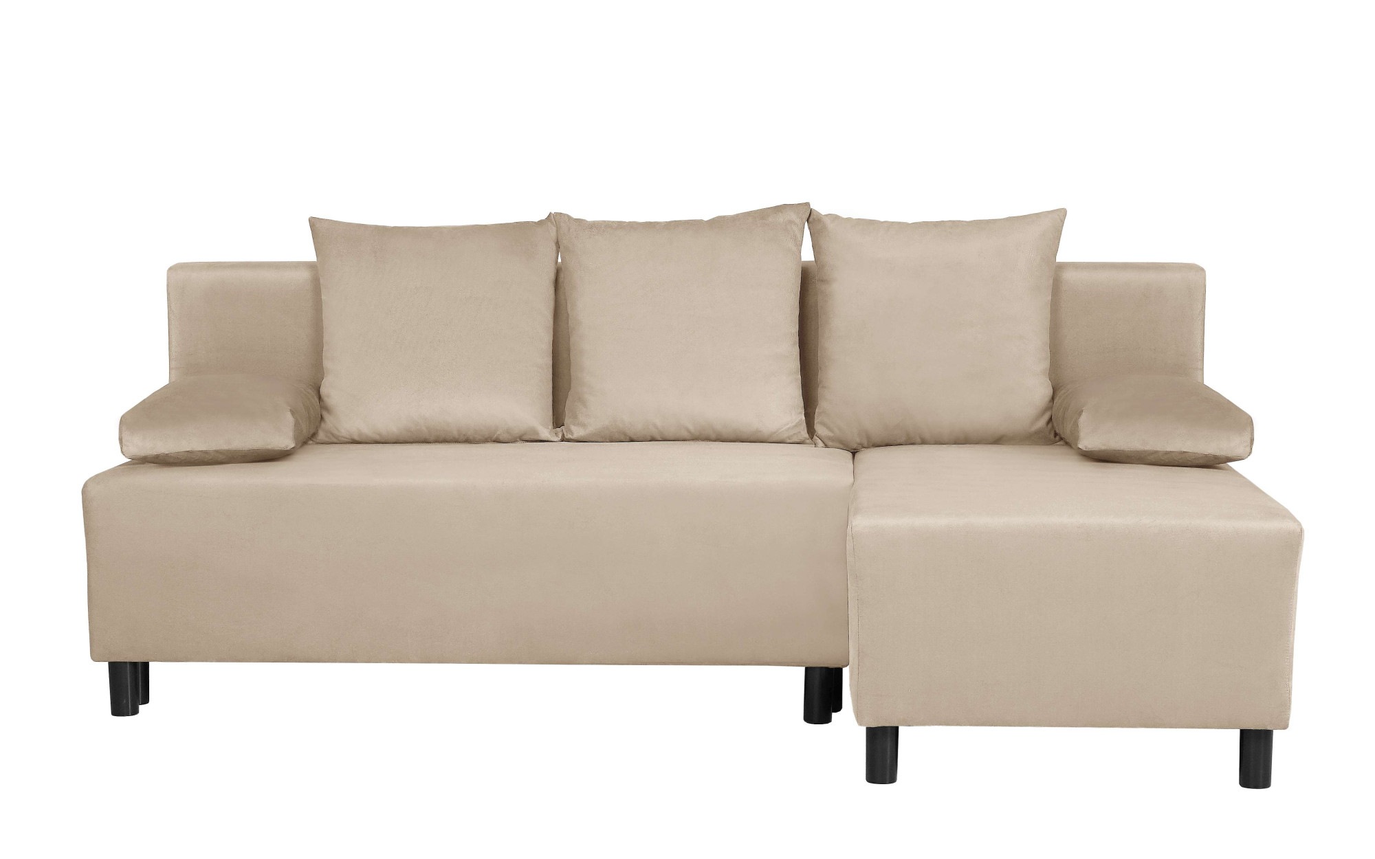 Home affaire Ecksofa "IWALANI, Schlafsofa mit Bettkasten, Recamiere beidsei günstig online kaufen