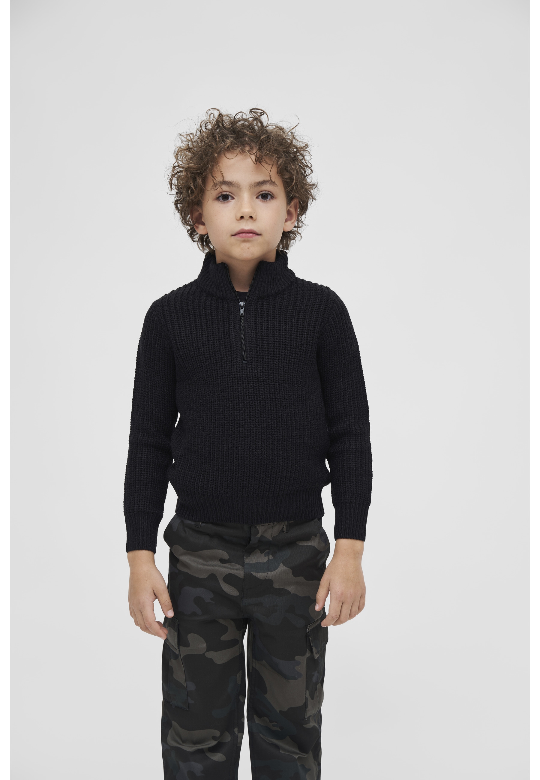 Brandit Rundhalspullover »Brandit Unisex Kids Marine Troyer Pullover« 1 Stk.