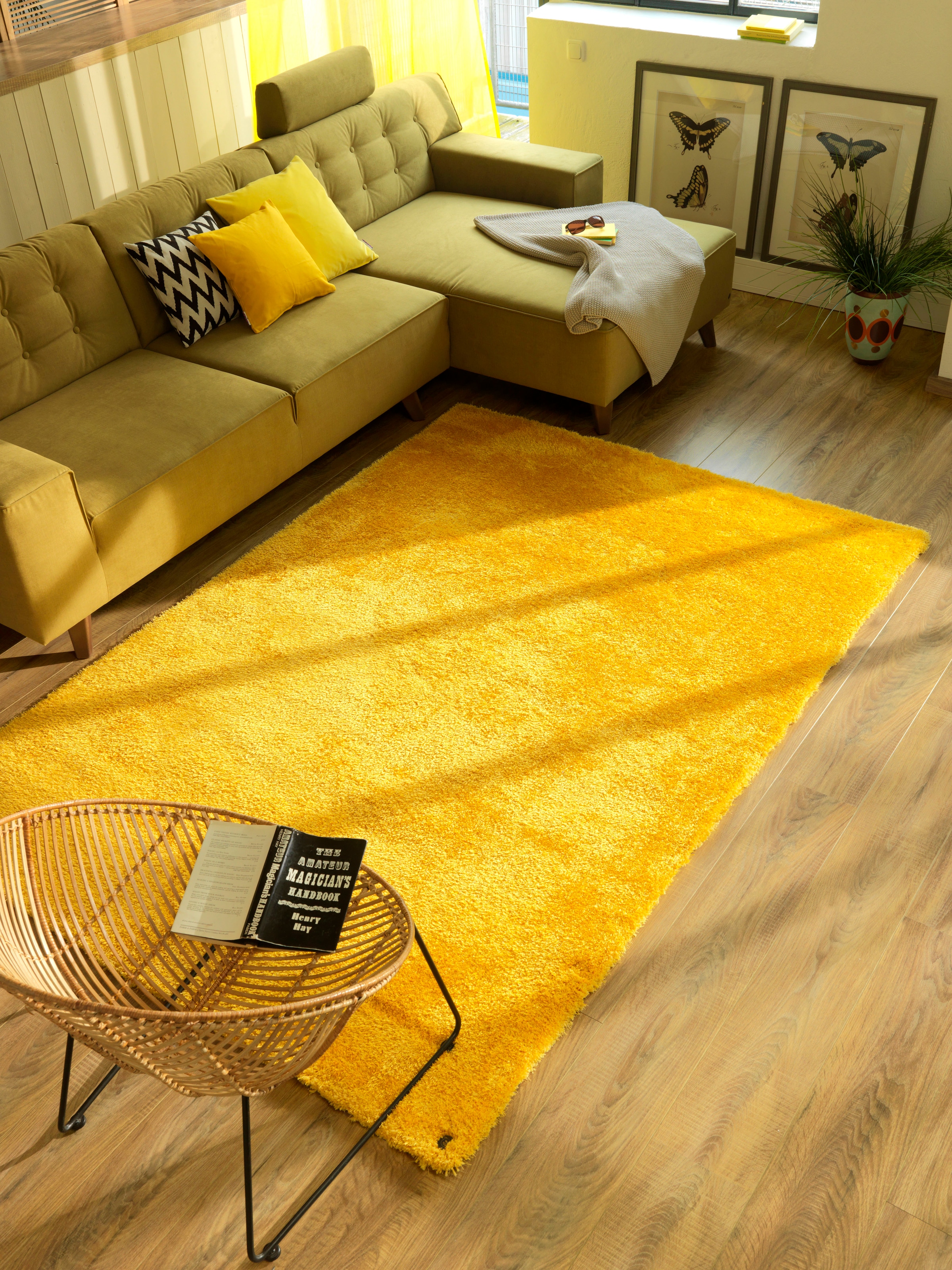 TOM TAILOR HOME Hochflor-Teppich »Soft« rechteckig 35 mm Höhe handgetuftet, Uni-Farben, super weich und flauschig