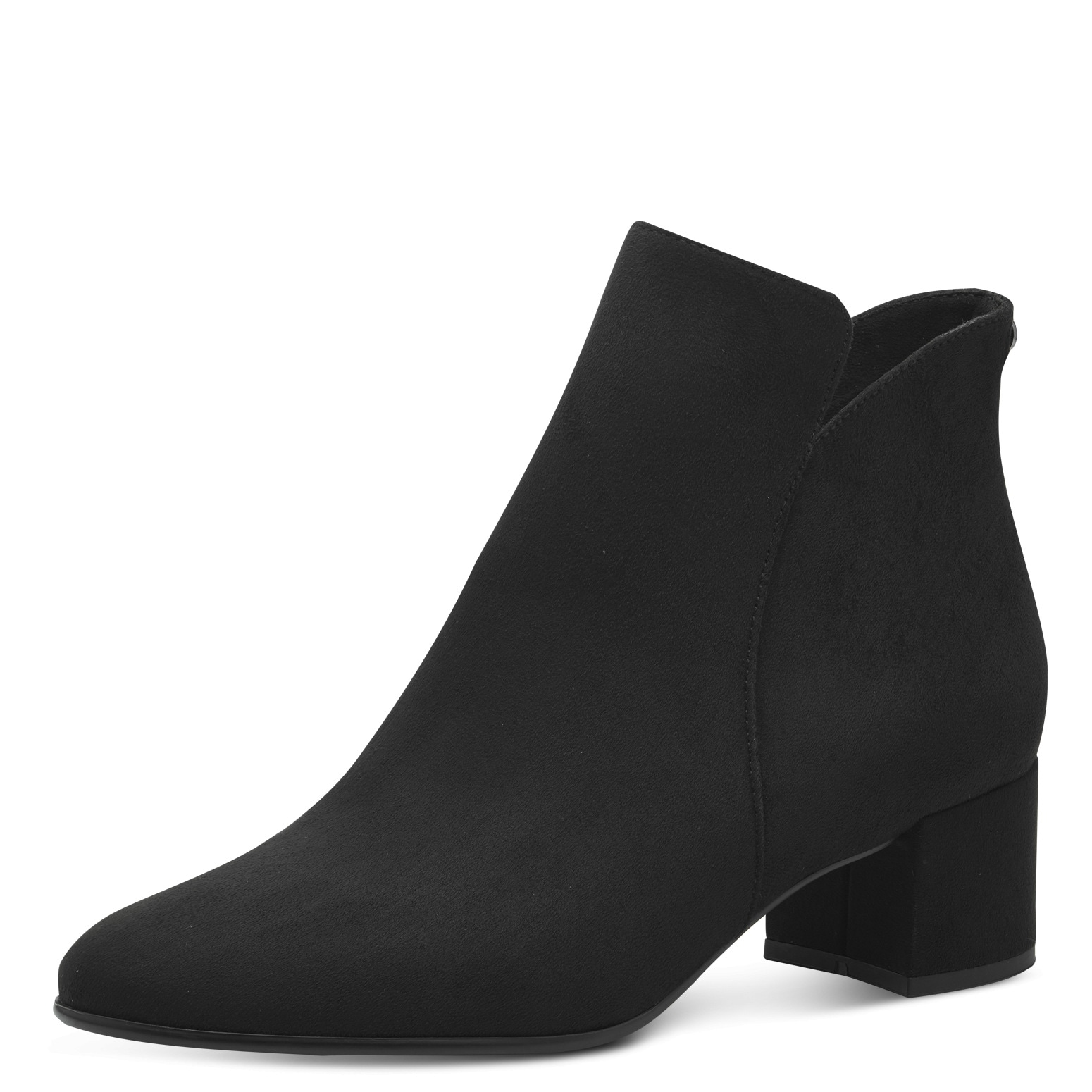 Tamaris Stiefelette Ankleboot, Stiefelette mit dekorativem Knopf, schmale Form