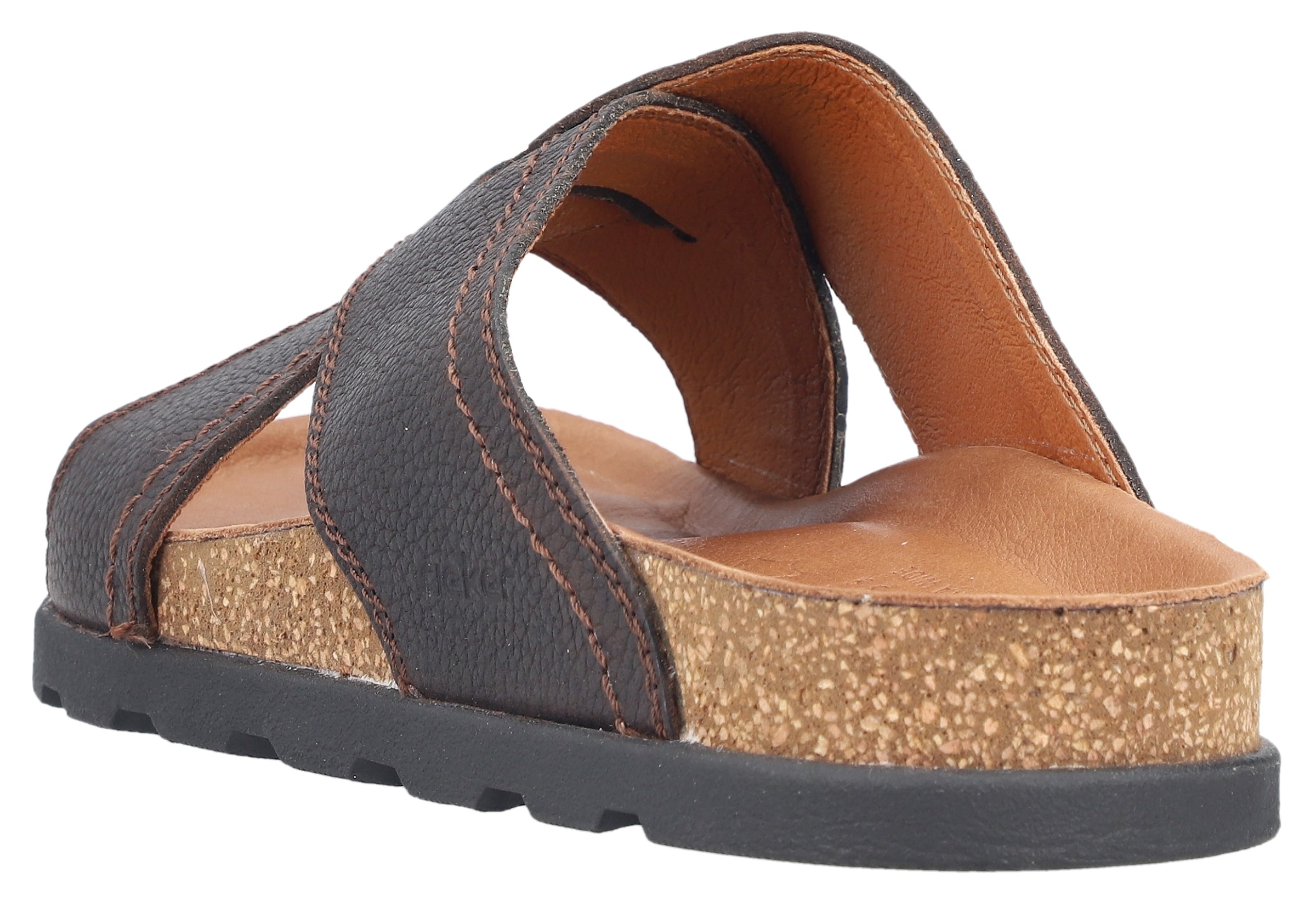 Rieker Pantolette, Sommerschuh, Strandschuh, Hausschuh mit Fußbett