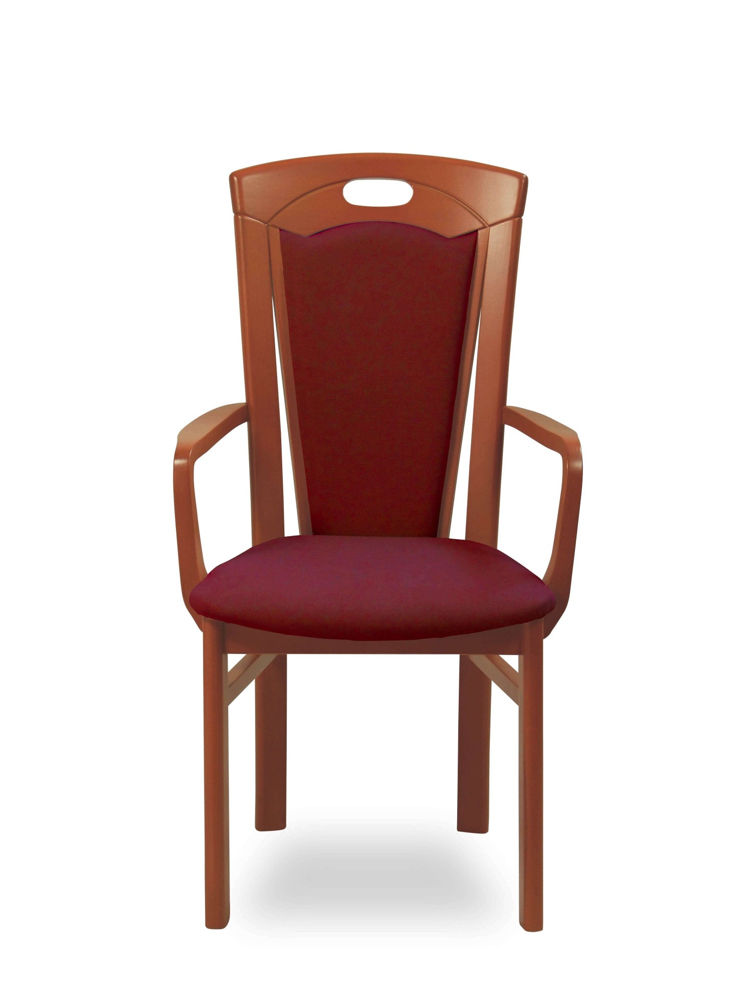 Home affaire Esszimmerstuhl »FERDI, Armlehnstuhl, Made in Italy, Massivholz«, 1 St., Feinstruktur, Bezug Feinstruktur (wasser-und fleckabweisend) oder Struktur