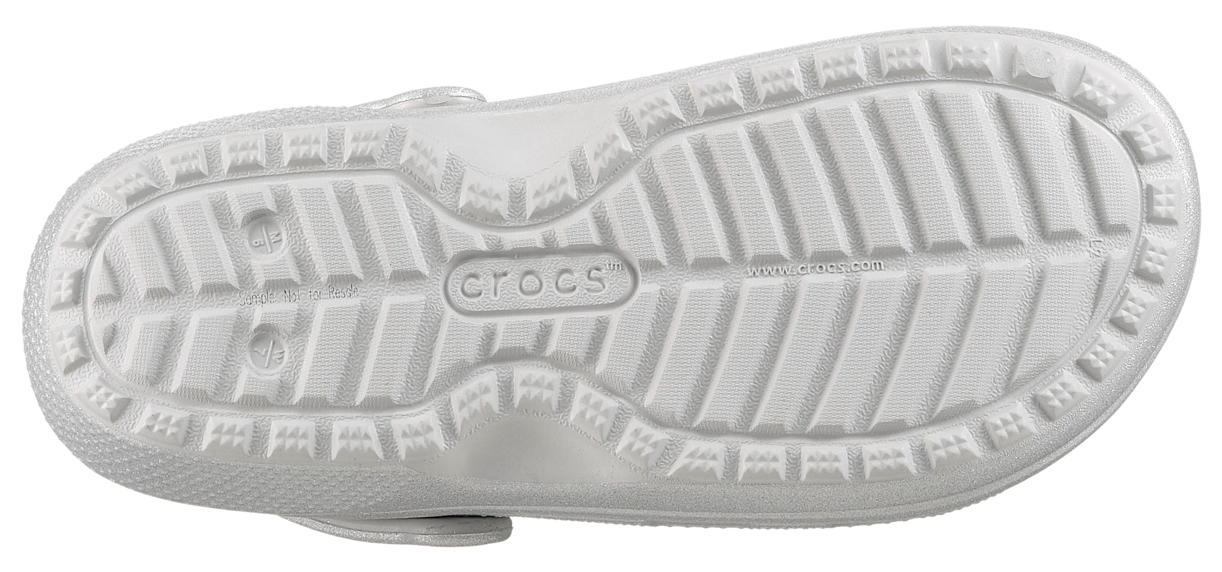 Crocs Clog »Classic Fuzz Lined Glitter«, mit Lüftungsöffnungen