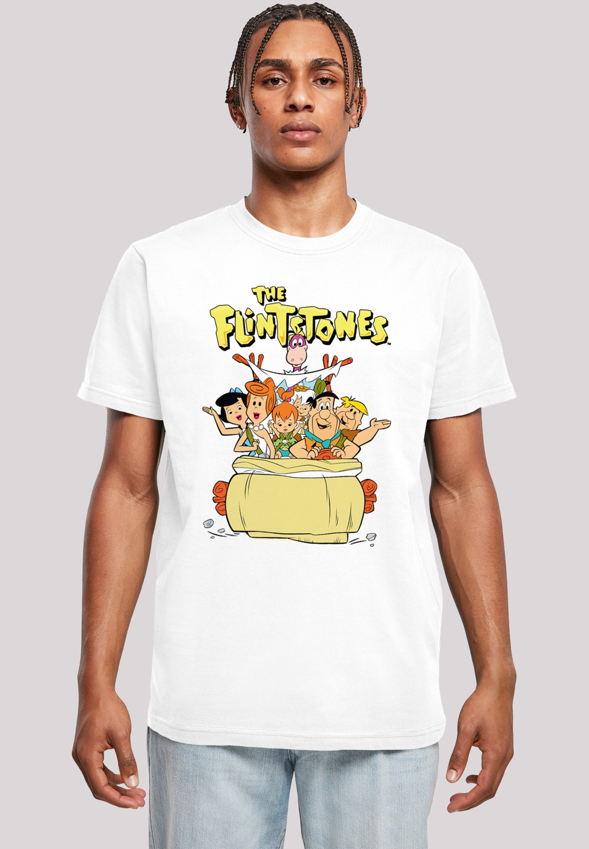 F4NT4STIC T-Shirt »Die Familie Feuerstein The The Ride«, Print