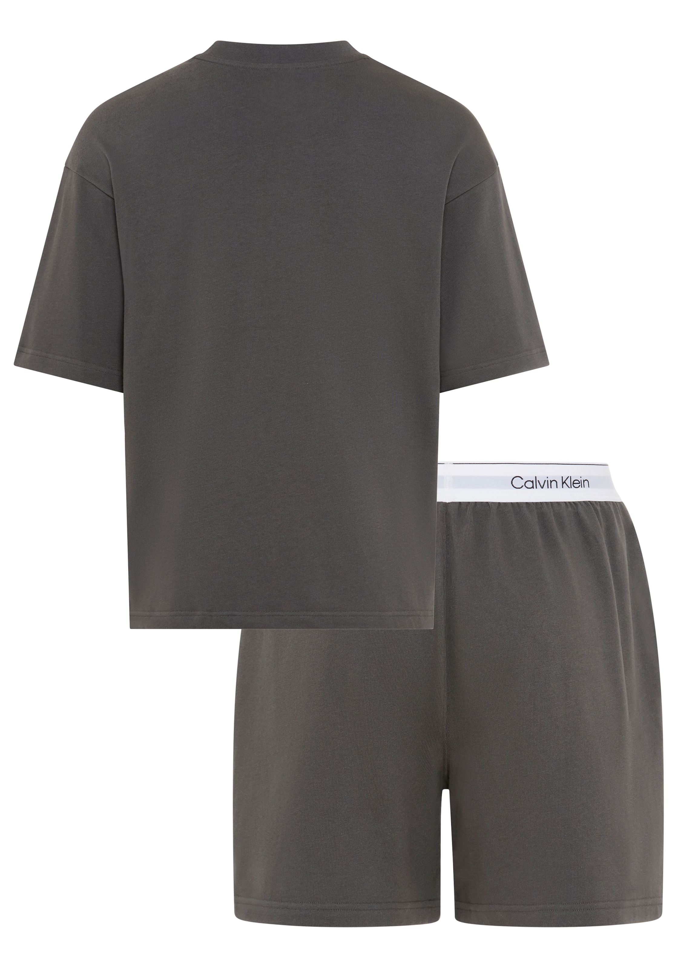 Calvin Klein Underwear Shorty Set, 2 tlg. elastischer Logo-Bund, Regular Fit, Rundhalsausschnitt
