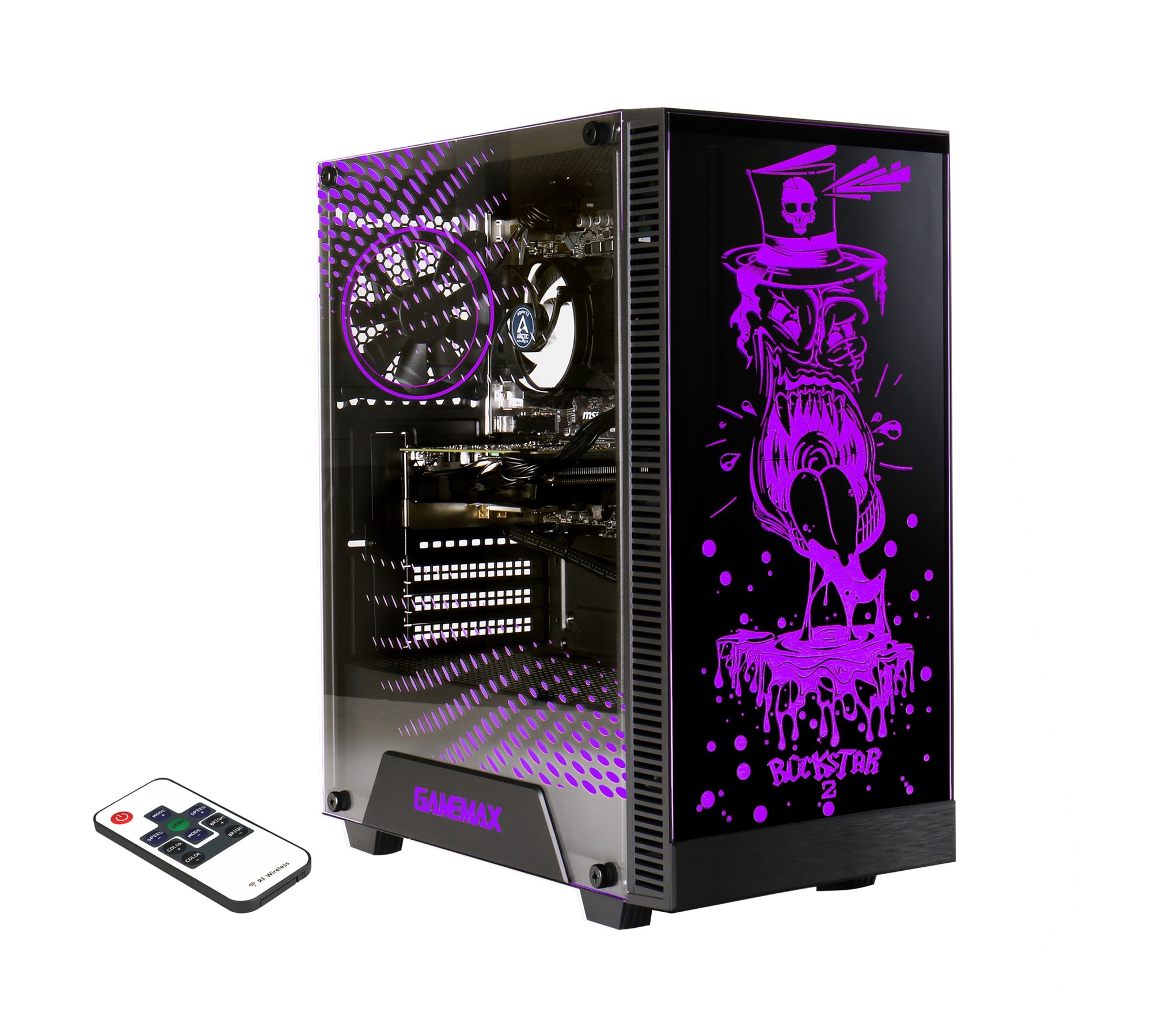 GAMEMAX Gaming-PC-Komplettsystem »MegaDeal Rockstar SET2650«, (inkl. Maus & Tastatur), Windows 11 + MSI MAG 32C6 Curved Monitor, 80cm (32")