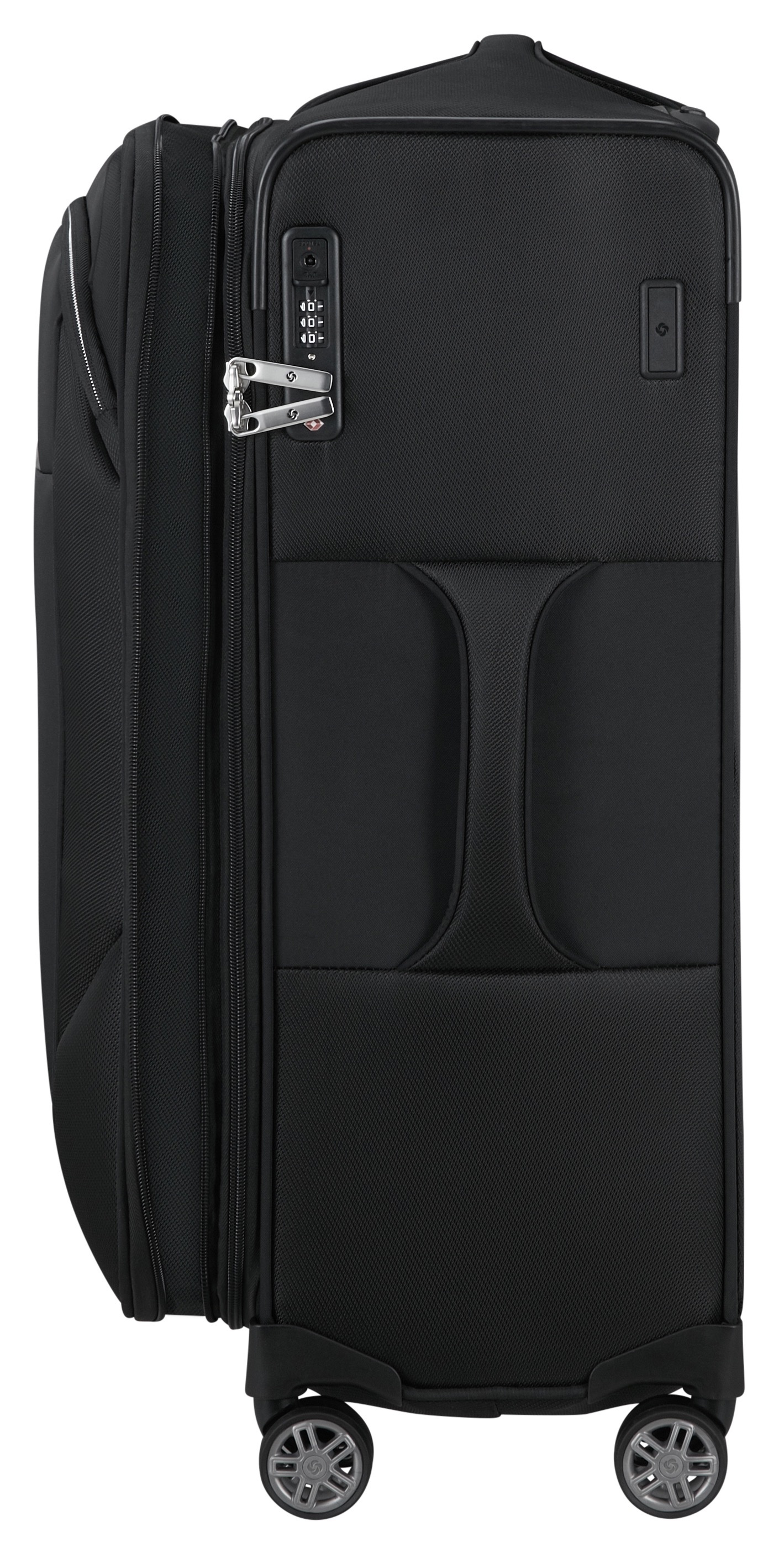 Samsonite Weichgepäck-Trolley »RE-LITE, verschiedene Größen und Farben«, (Set, 2 St., mit 2 Packwürfeln), 4 Rollen, Reisekoffer TSA-Schloss Stickerbogen Volumenerweiterung Laptopfach