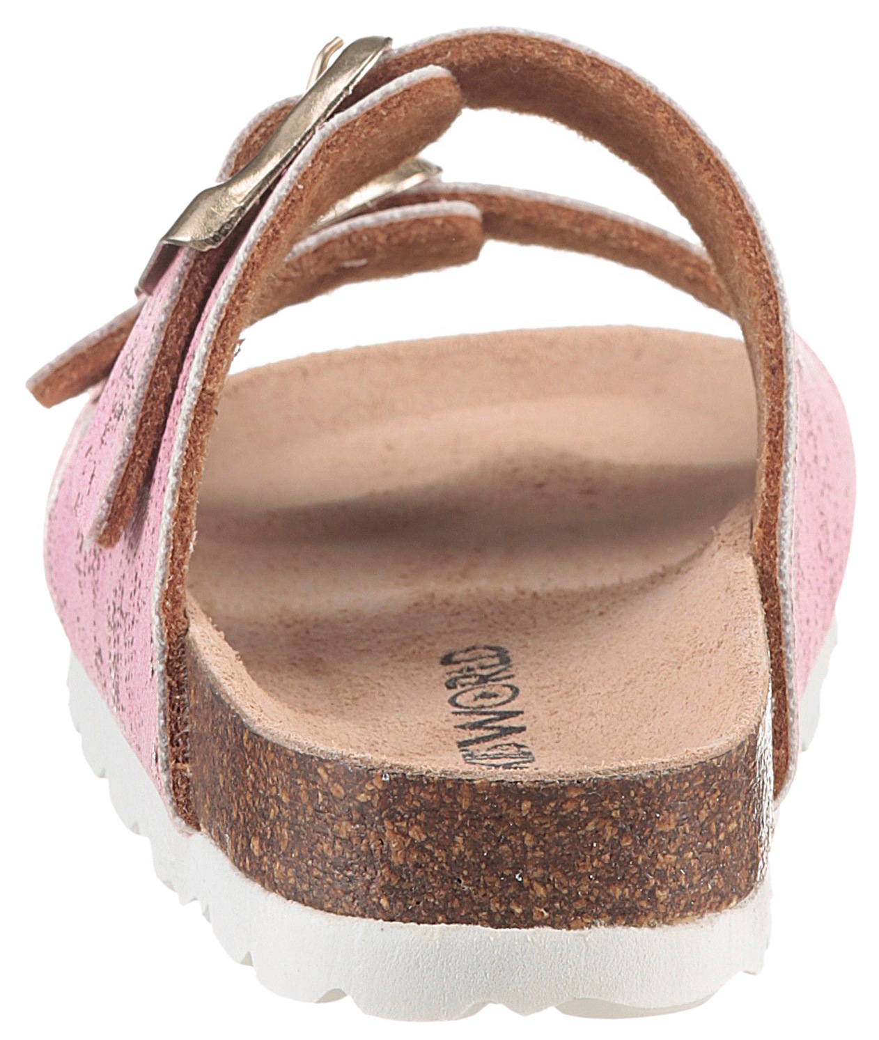 KIDSWORLD Pantolette, Sommerschuh, Strandschuh, Urlaubschuh, Hausschuh mit Schnallen