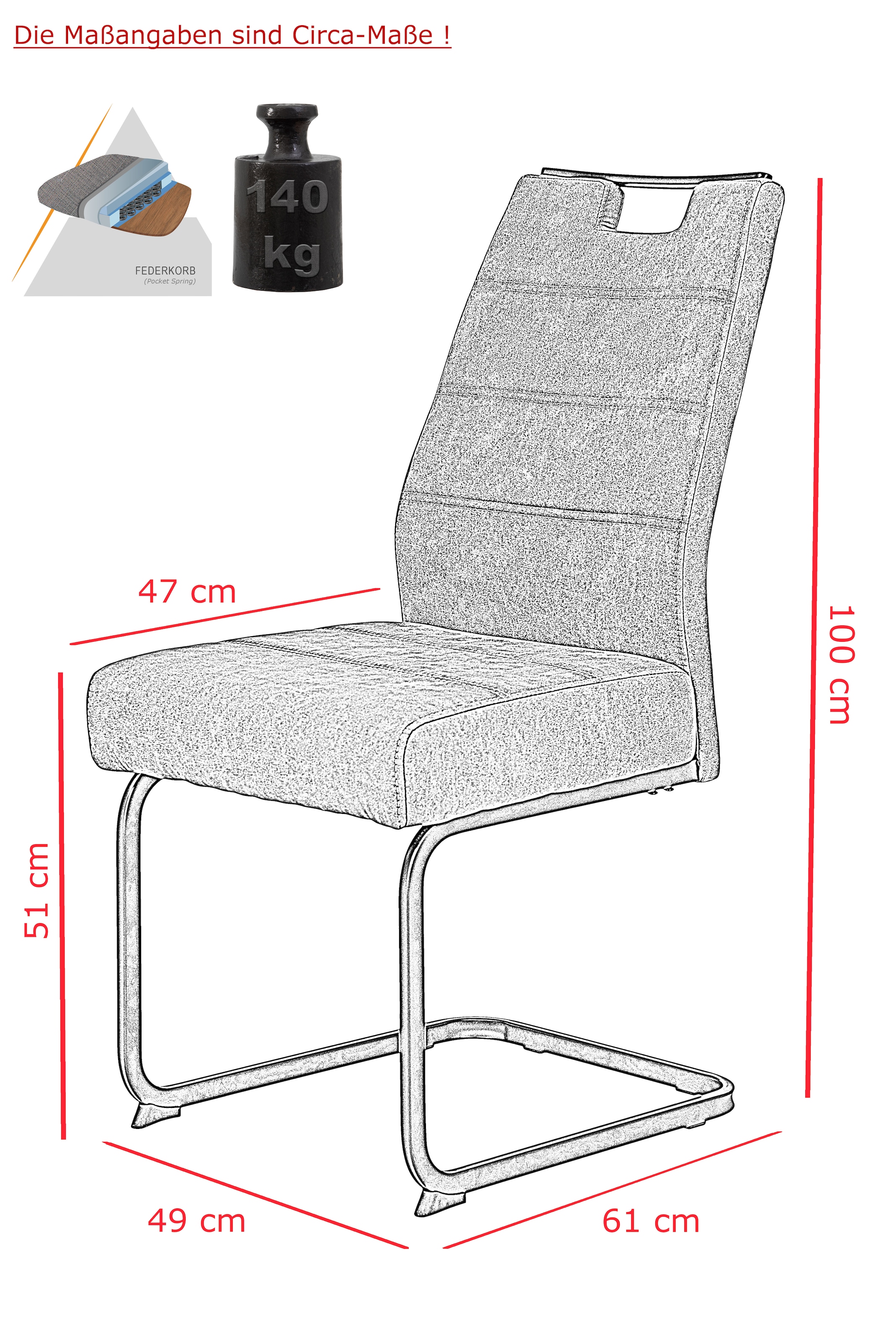 Tisch HELA (5 1 Tischplatte ausziehbar, Essgruppe Stühle), BAUR / Sitzbreite XL tlg., 4 »ATLANTA«, |