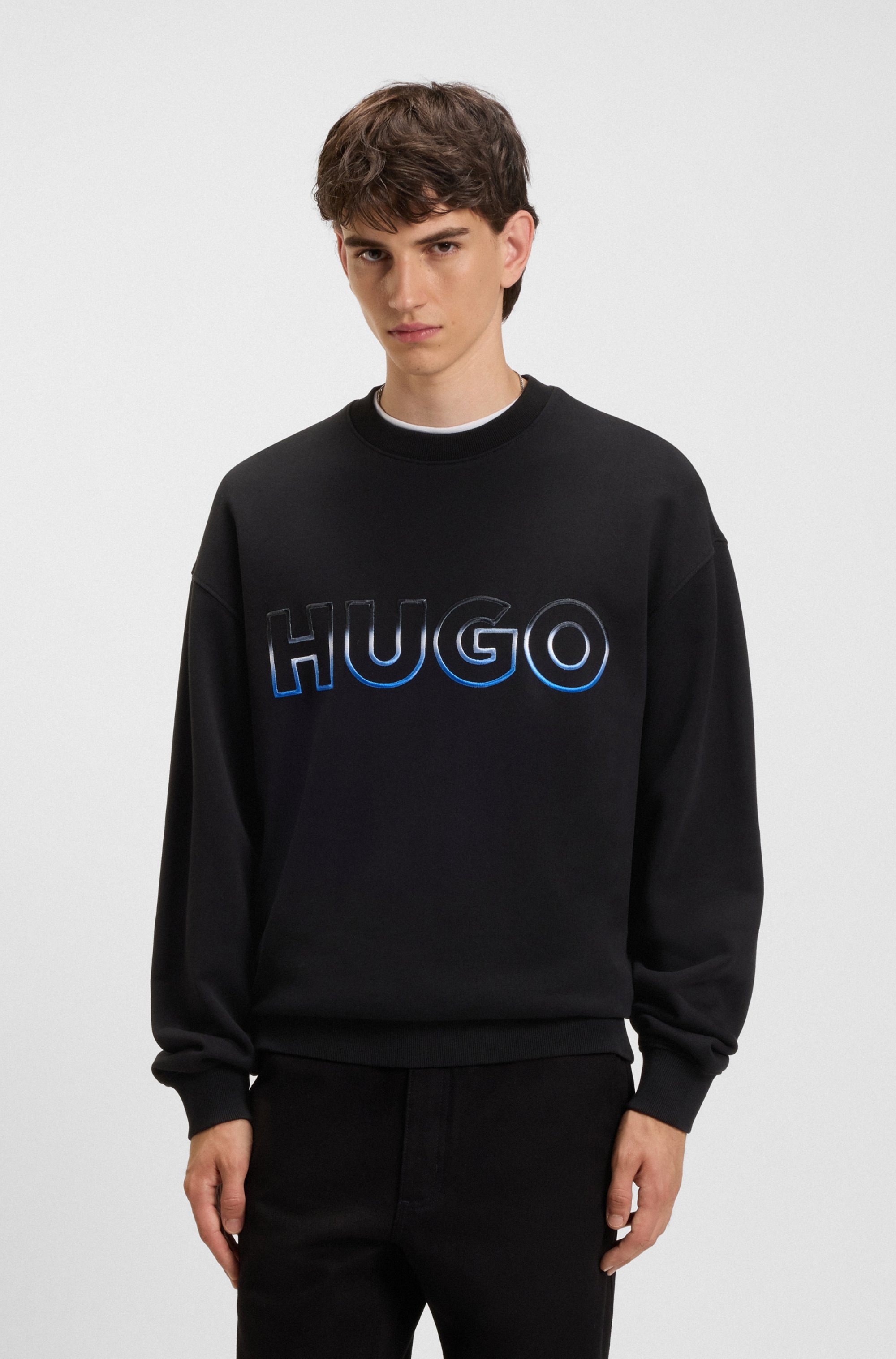 HUGO Blue Sweatshirt "Nogocrew", Rundhalsausschnitt, regular fit, Logodruck günstig online kaufen