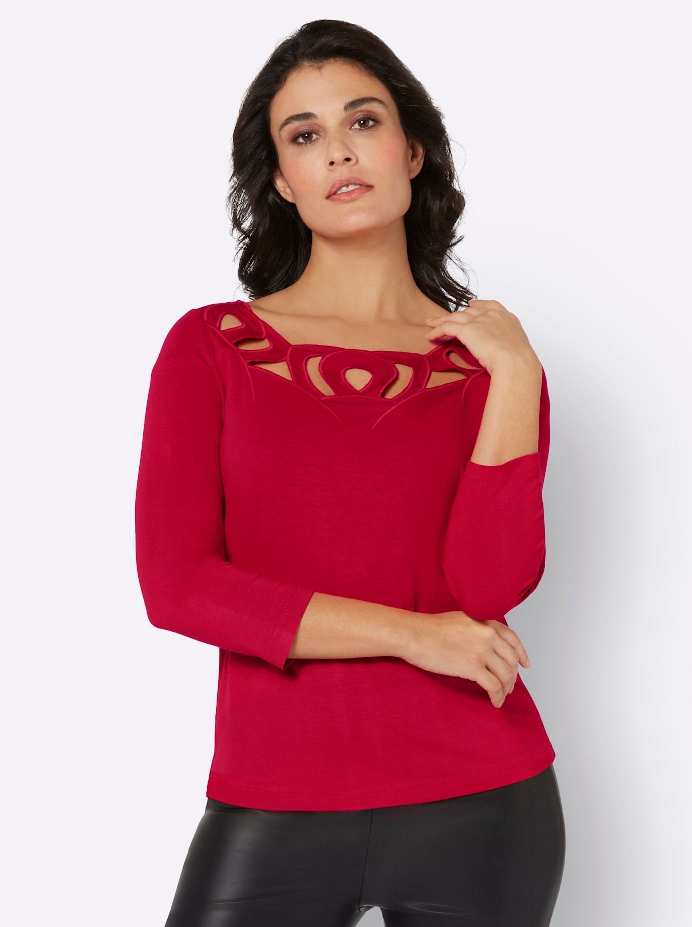 creation L 3/4-Arm-Shirt "Shirt" 1 Stk. tlg. günstig online kaufen
