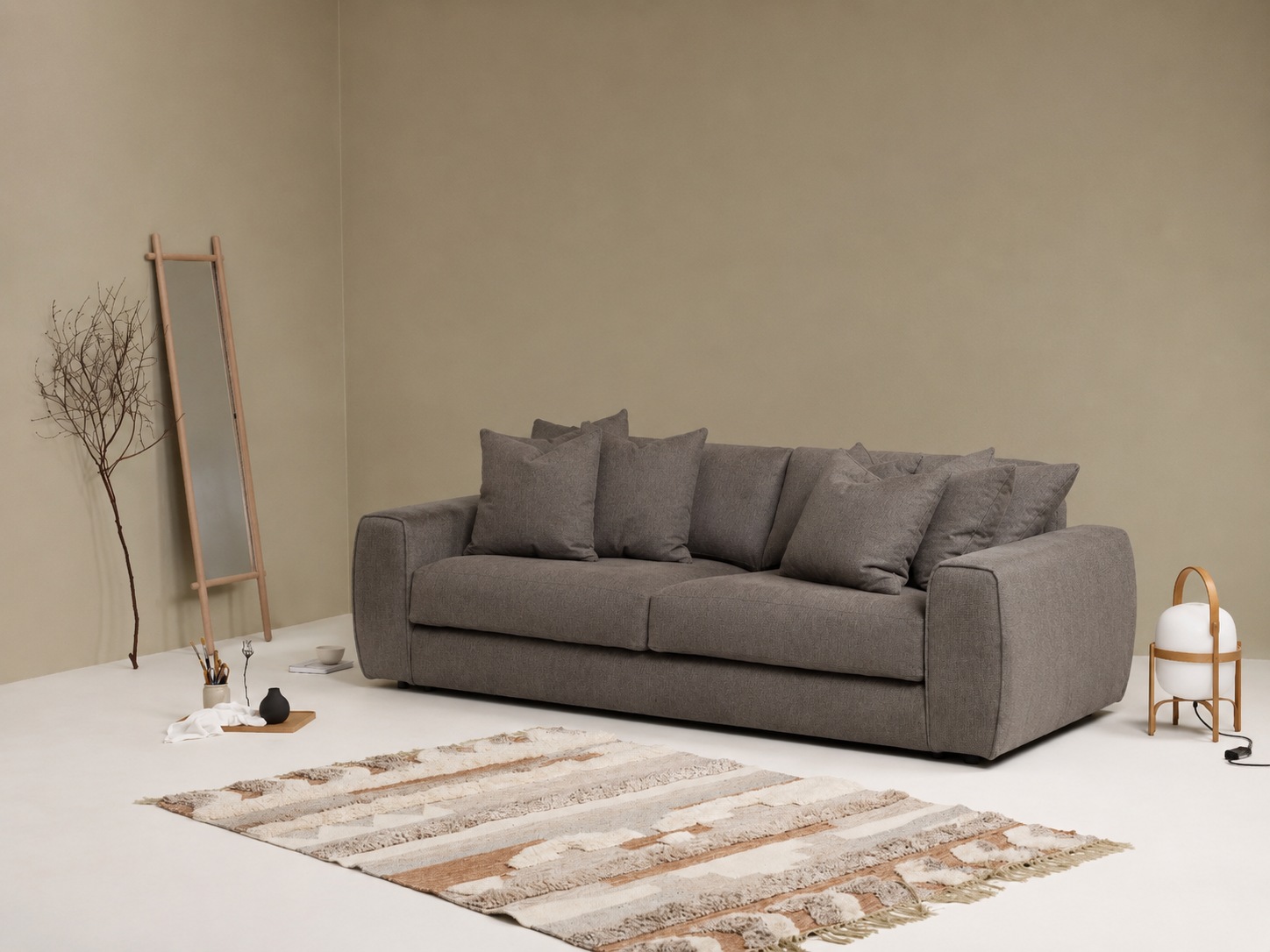 OTTO home 3-Sitzer »Rillea, Sofa, Couch, MADE in Europe« B: 252 cm, mit Daunenfüllung & Kaltschaum, FSC®