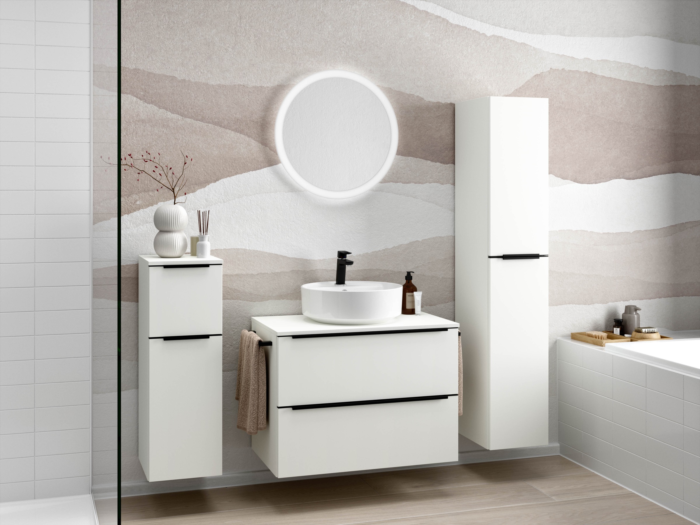 nobilia Badmöbel-Set "Alvene" vormontiert, mit Soft-Close, 2 Stk. tlg. günstig online kaufen