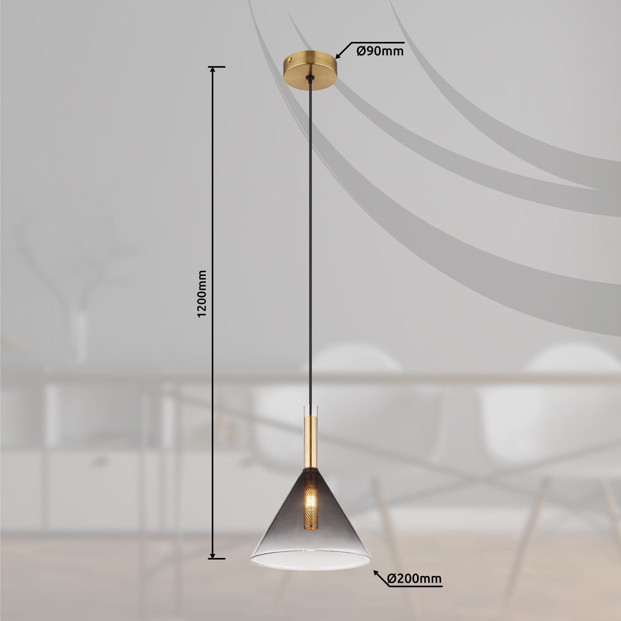 GLOBO LIGHTING Hängeleuchte »ELISABETH«, Leuchtmittel G9 | ohne Leuchtmittel, Hängelampe/Pendelleuchte/Esszimmer/Wohnzimmer/Esstisch