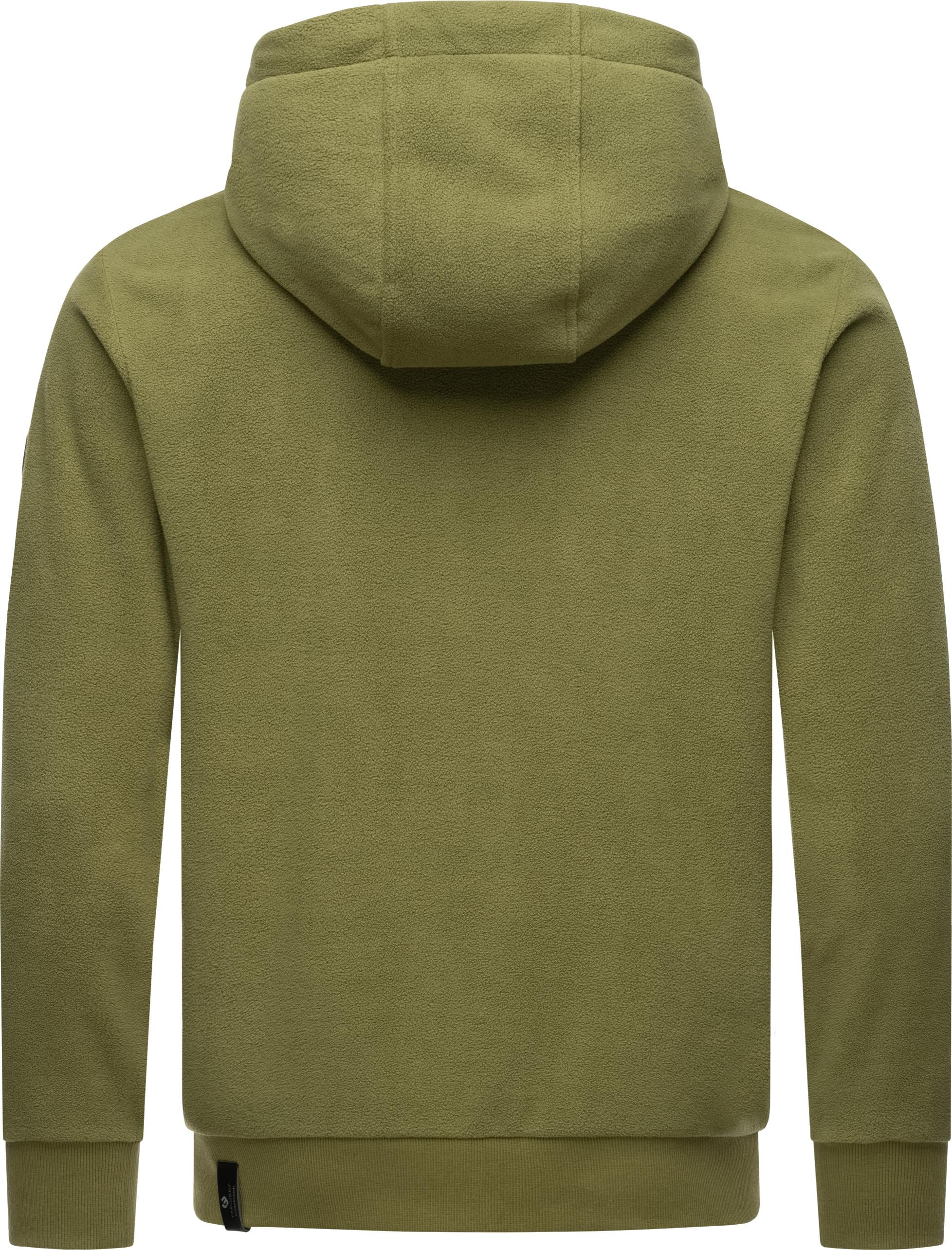 Ragwear Kapuzensweatjacke »Natte Zip Fleece«, Herren leichte basic Fleecejacke mit Kapuze