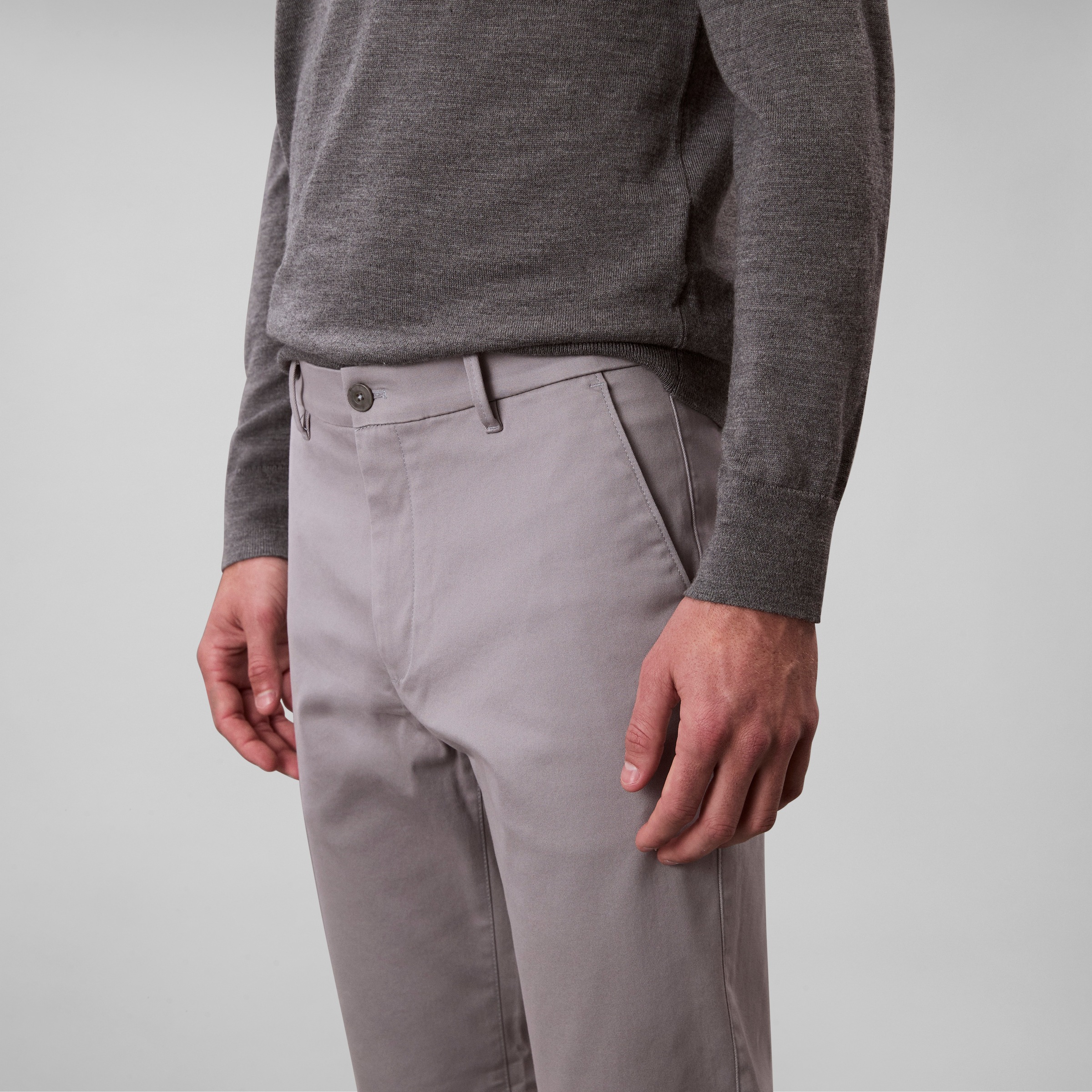 Calvin Klein Stoffhose "SLM CTTN STRTCH CHN", Mit Gürtelschlaufen günstig online kaufen