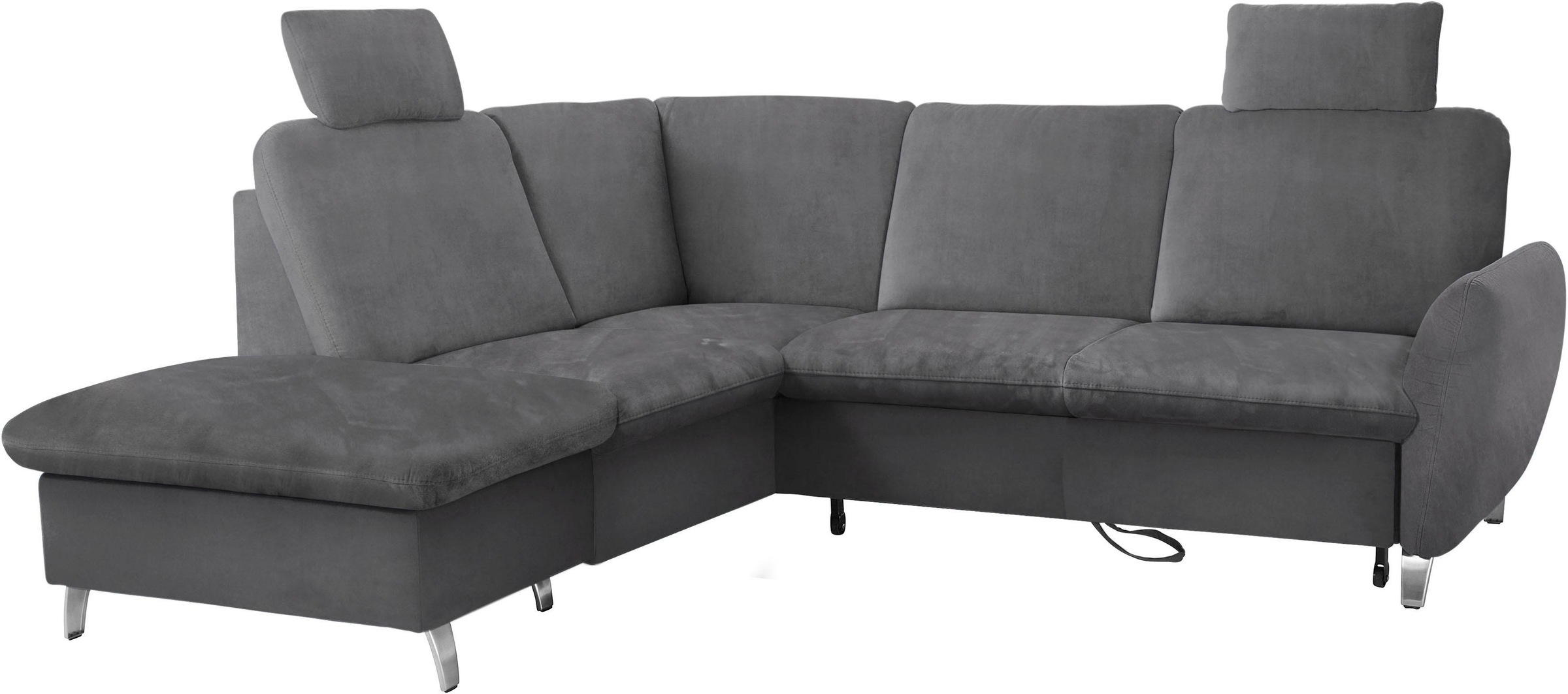 sit&more Ecksofa »Daytona L-Form«, mit Federkern, zwei Kopfstützen und wahlweise mit Bettfunktion