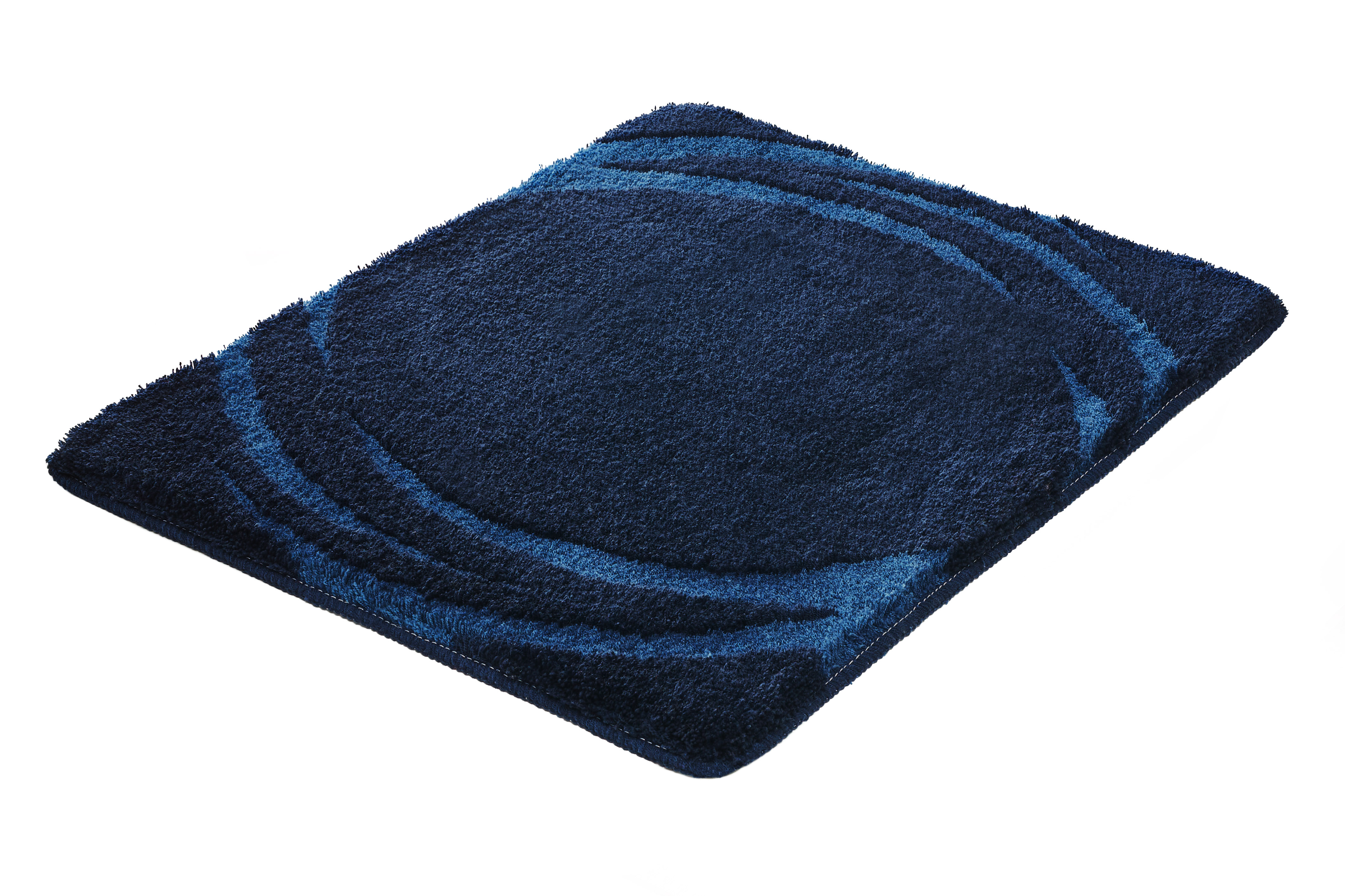 Kleine Wolke Badematte ""Mystic", Badvorleger, Badezimmer Teppich" Höhe 25 mm rutschhemmend beschichtet fußbodenheizungsgeeignet Badteppich, modernes Design, Hoch-Tief Effekt, rechteckig & rund