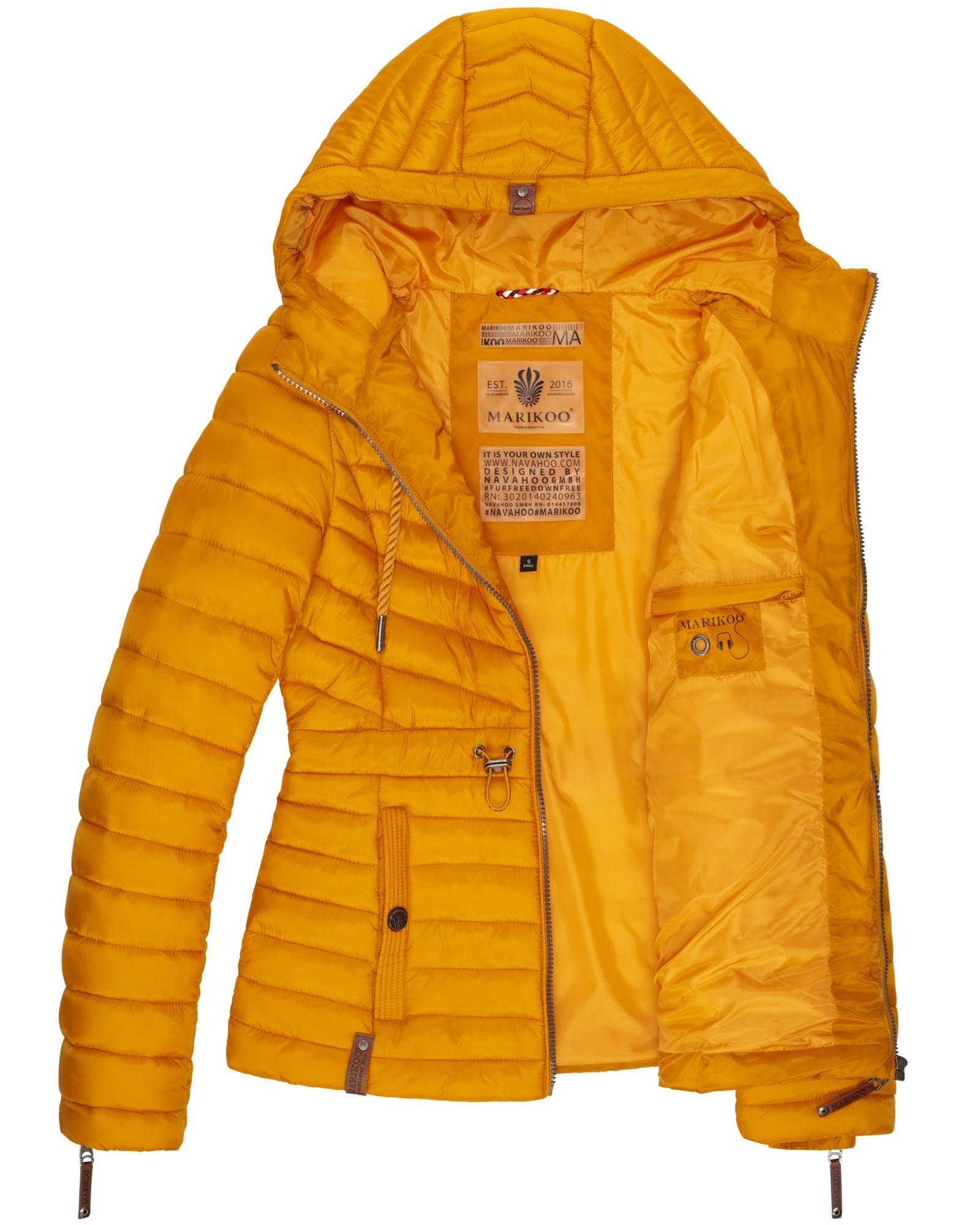 Marikoo Outdoorjacke »Aniyaa«, Steppjacke mit Kapuze