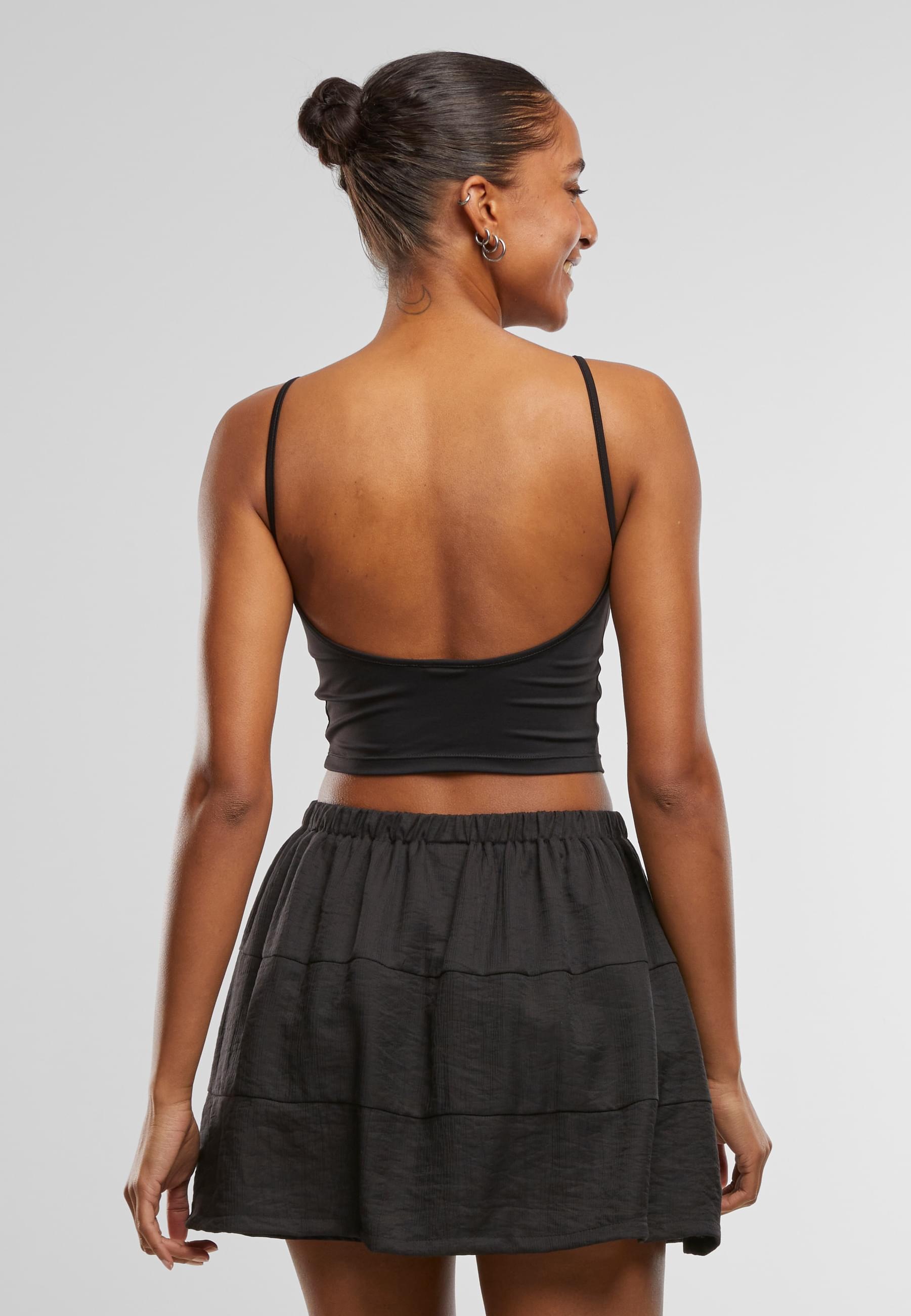 URBAN CLASSICS T-Shirt »Urban Classics Ladies Basic Top Low Back Neckline«, (1 tlg.)