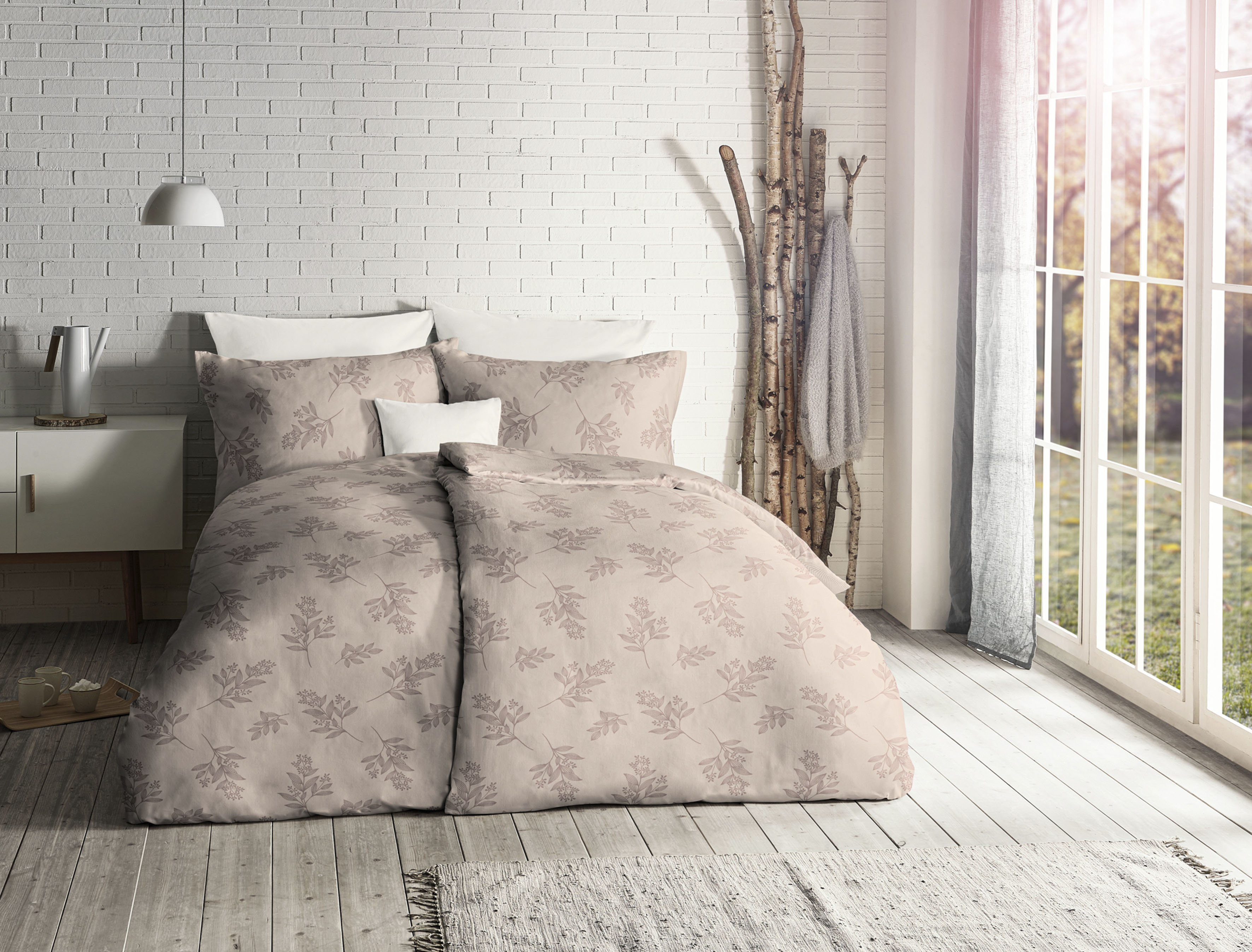 fleuresse Bettwäsche "Lech 4232" 2 Stk. tlg. Jacquard Flanell, Baumwolle, i günstig online kaufen