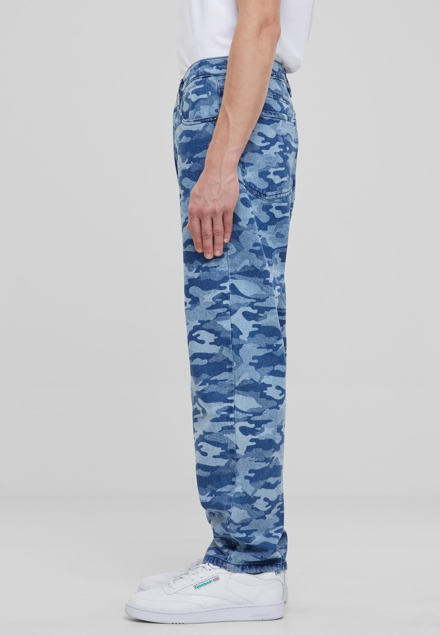 URBAN CLASSICS Cargohose »Urban Classics Laser Camo Printed Jeans«, (1 tlg.)