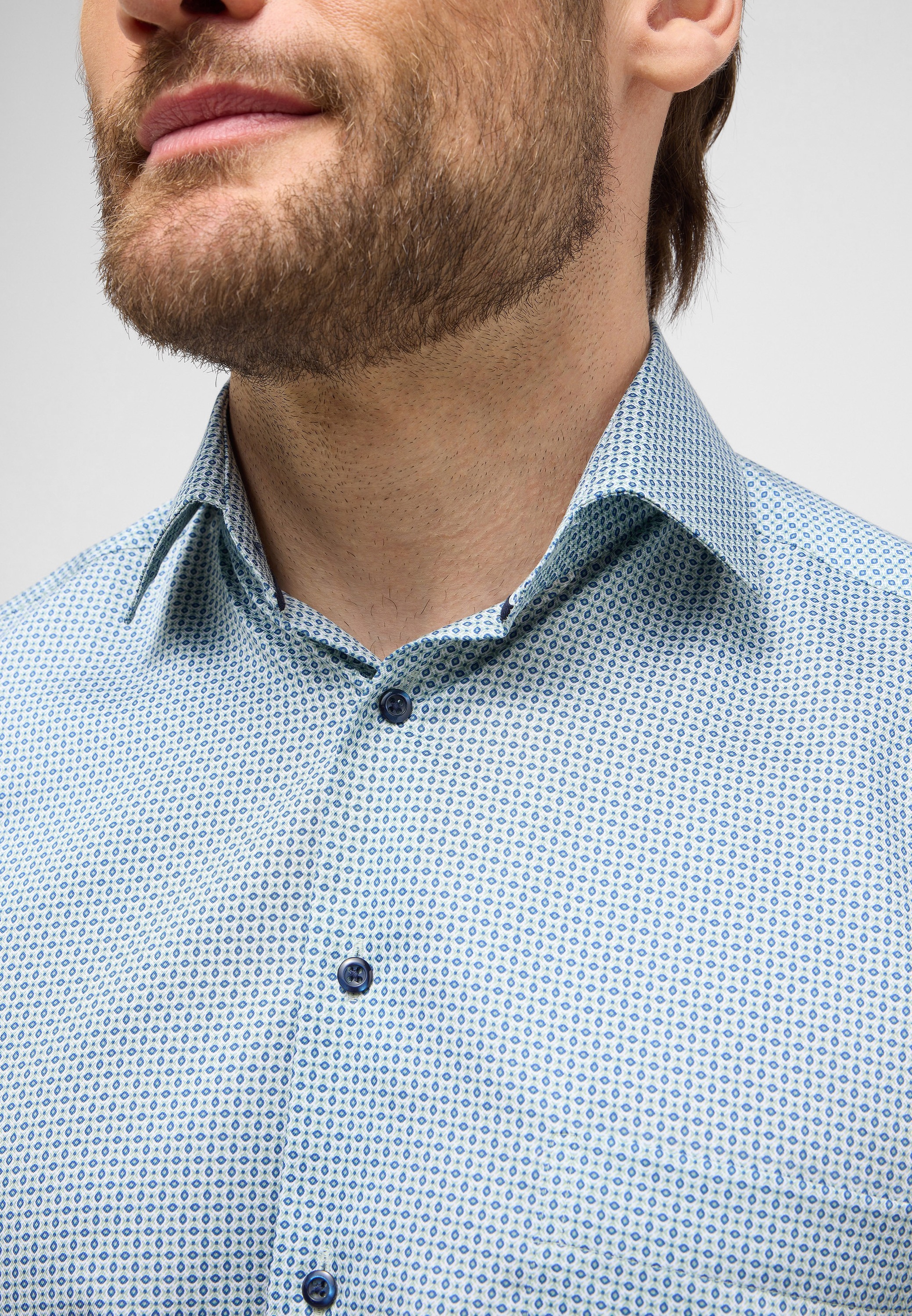 Thumbnail - Eterna Langarmhemd "COMFORT FIT" NON IRON (bügelfrei)