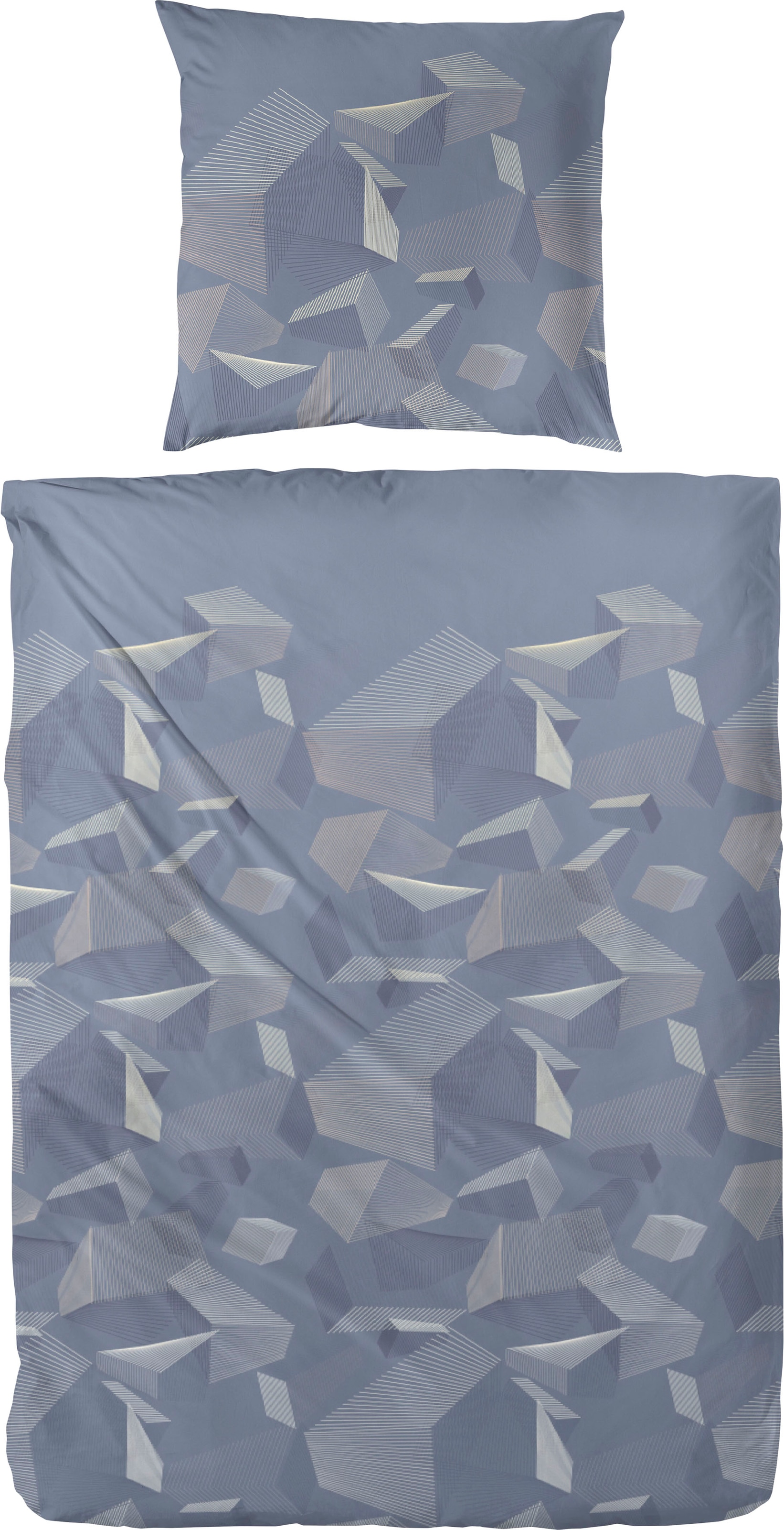 Primera Bettwäsche "Mako-Satin-Bettwäsche Sky Crystal" 2 Stk. tlg. mit abst günstig online kaufen