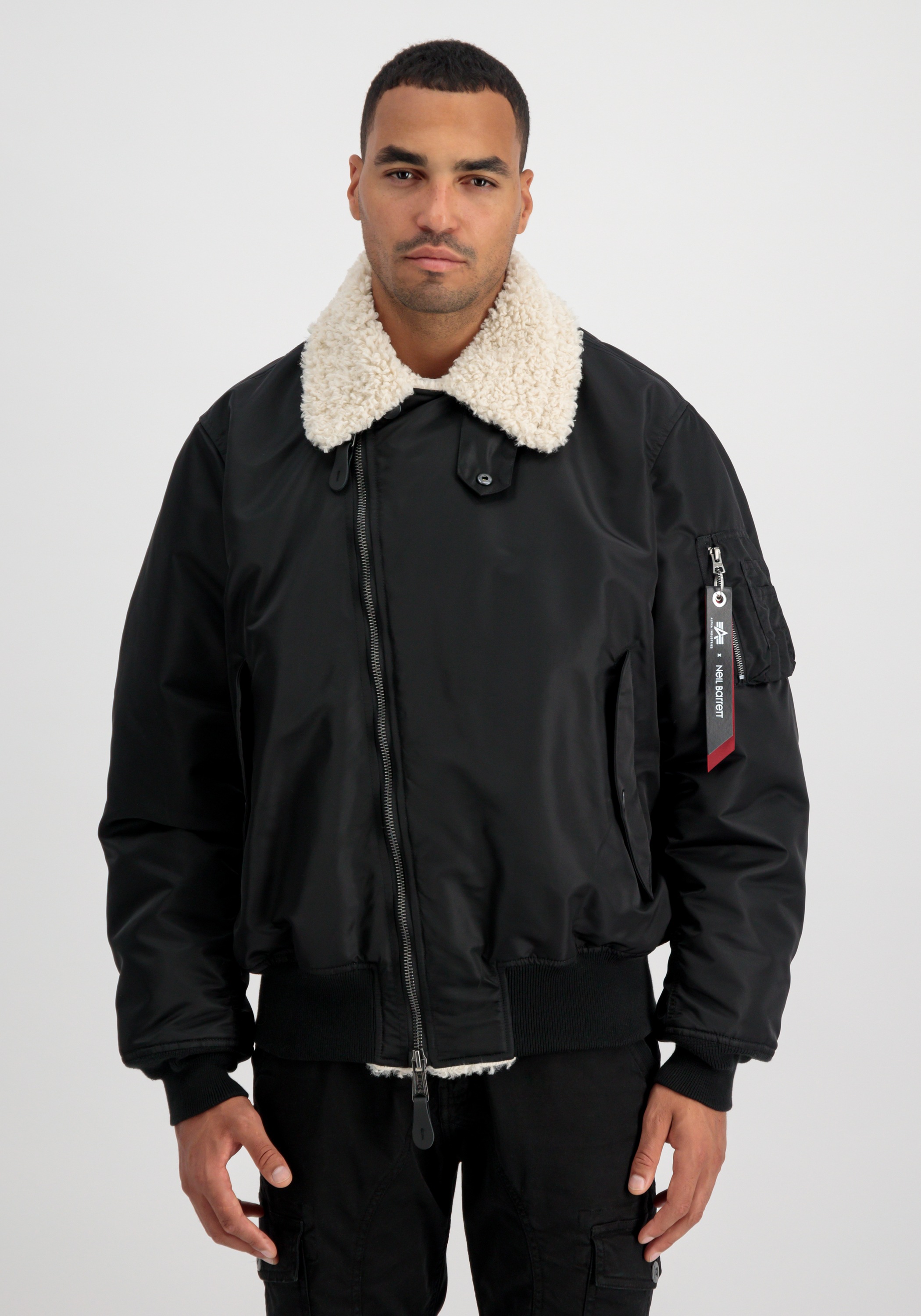 Thumbnail - Alpha Industries Bomberjacke "NB MA-1 B-3 Biker Jacket"