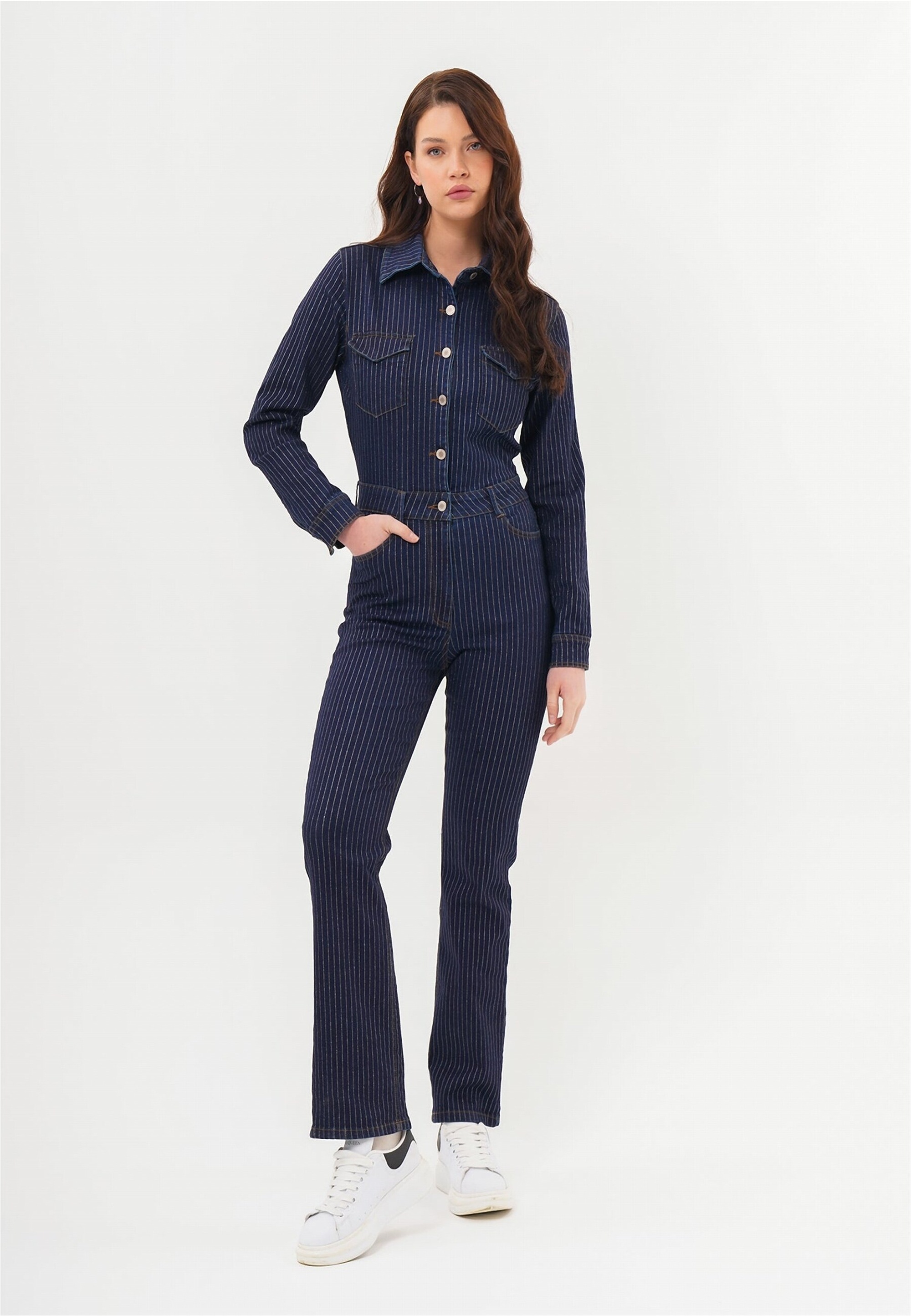 freshlions Jumpsuit "Danika" 1 Stk. tlg. im angesagten Jeans-Stil günstig online kaufen