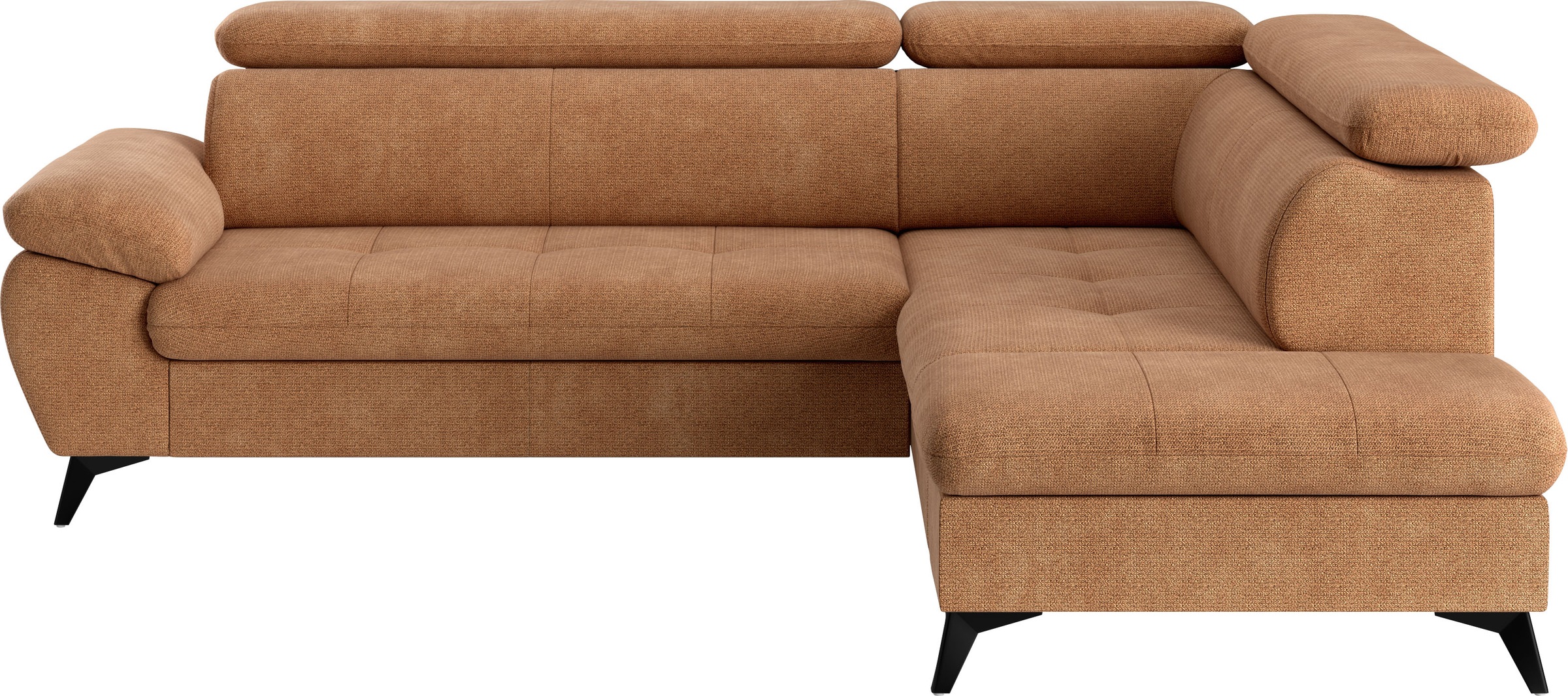 COTTA Ecksofa "Hudson L-Form, B: 256 cm" mit Kopfteilverstellung, optional günstig online kaufen