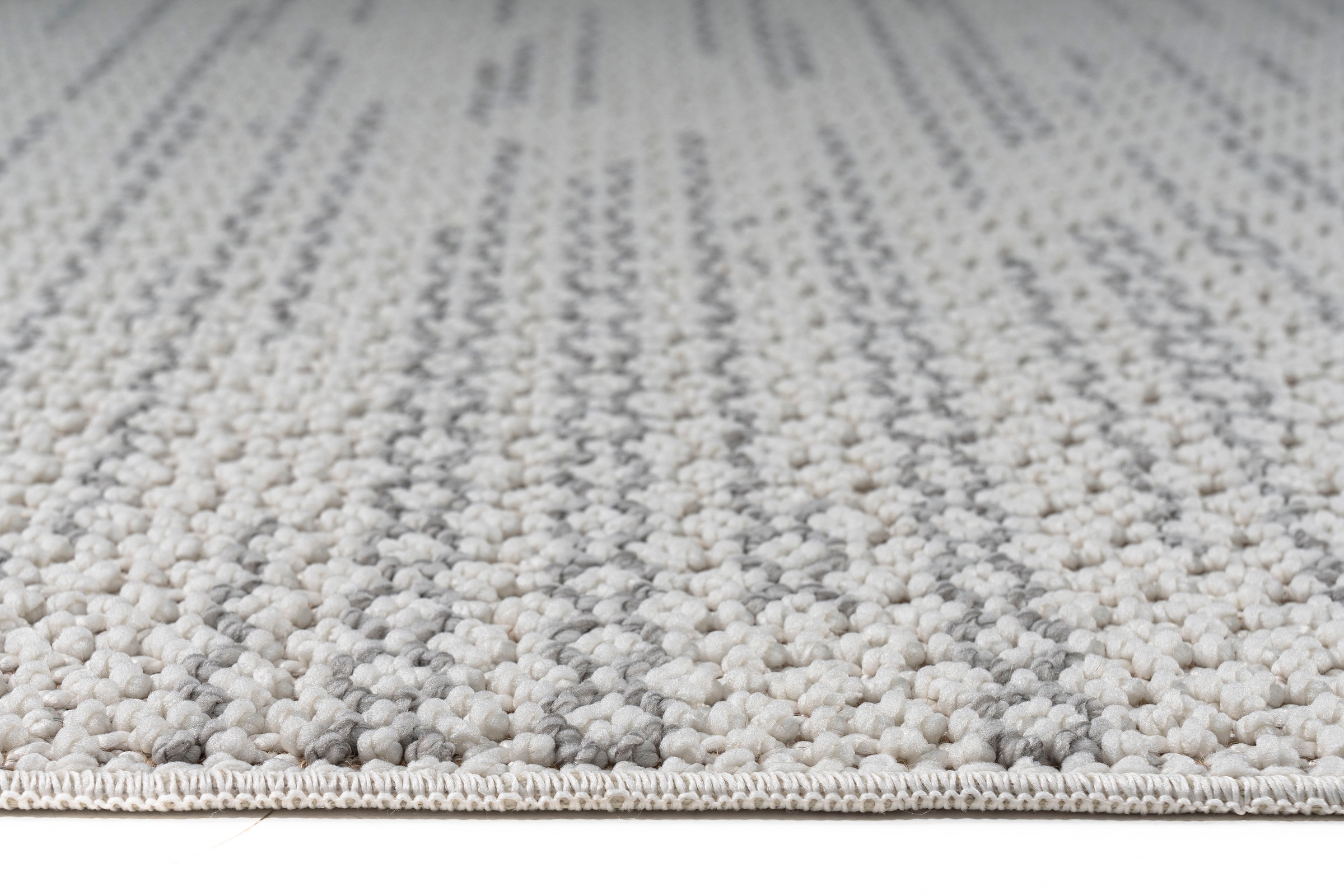 my home Teppich »Mads«, rechteckig, 6 mm Höhe, Boho, Woll-Look, Hoch-Tief-Struktur, In- und Outdoor geeignet, Fransen