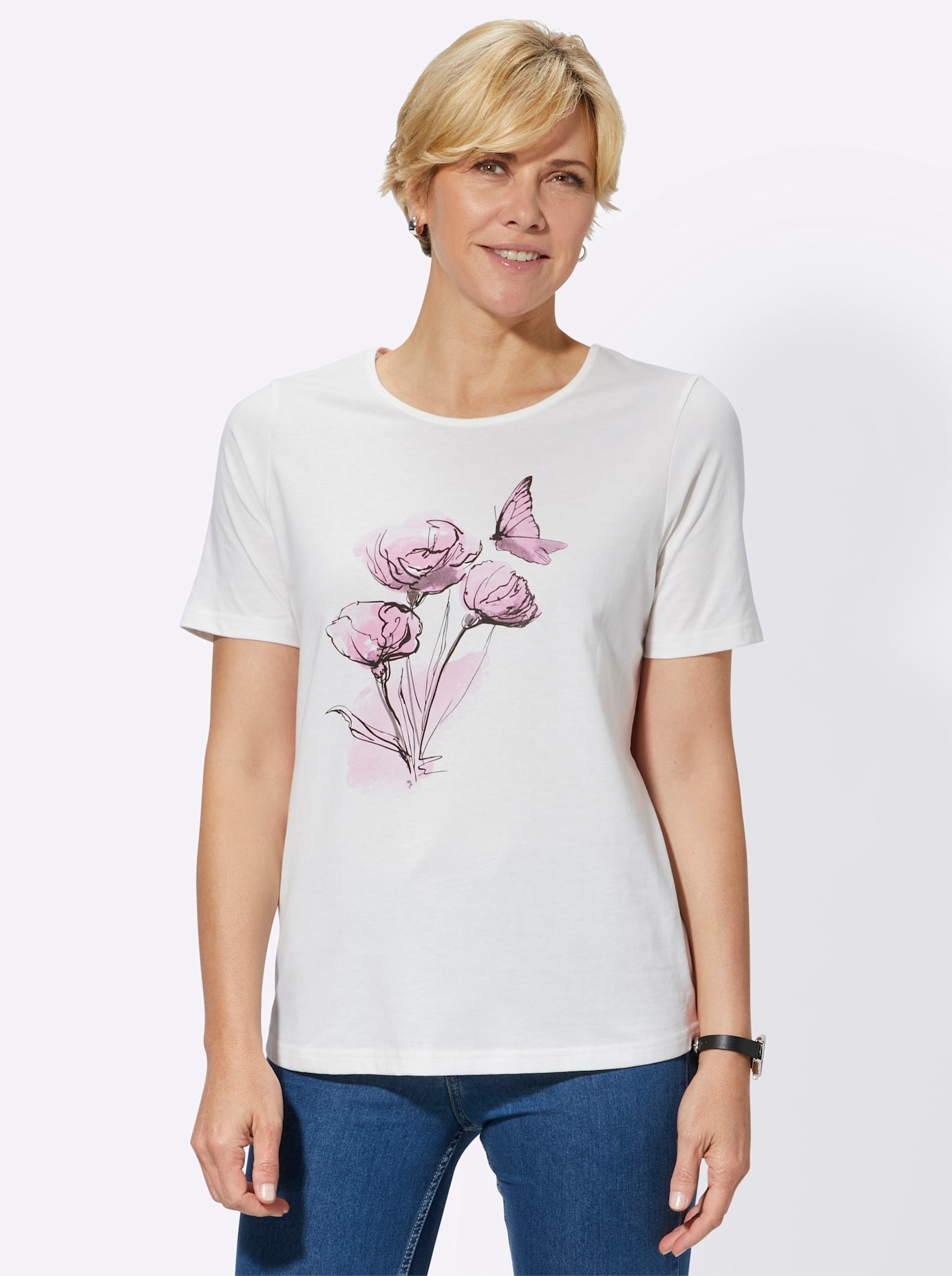 Classic Basics Kurzarmshirt "Shirt" 1 Stk. tlg. günstig online kaufen