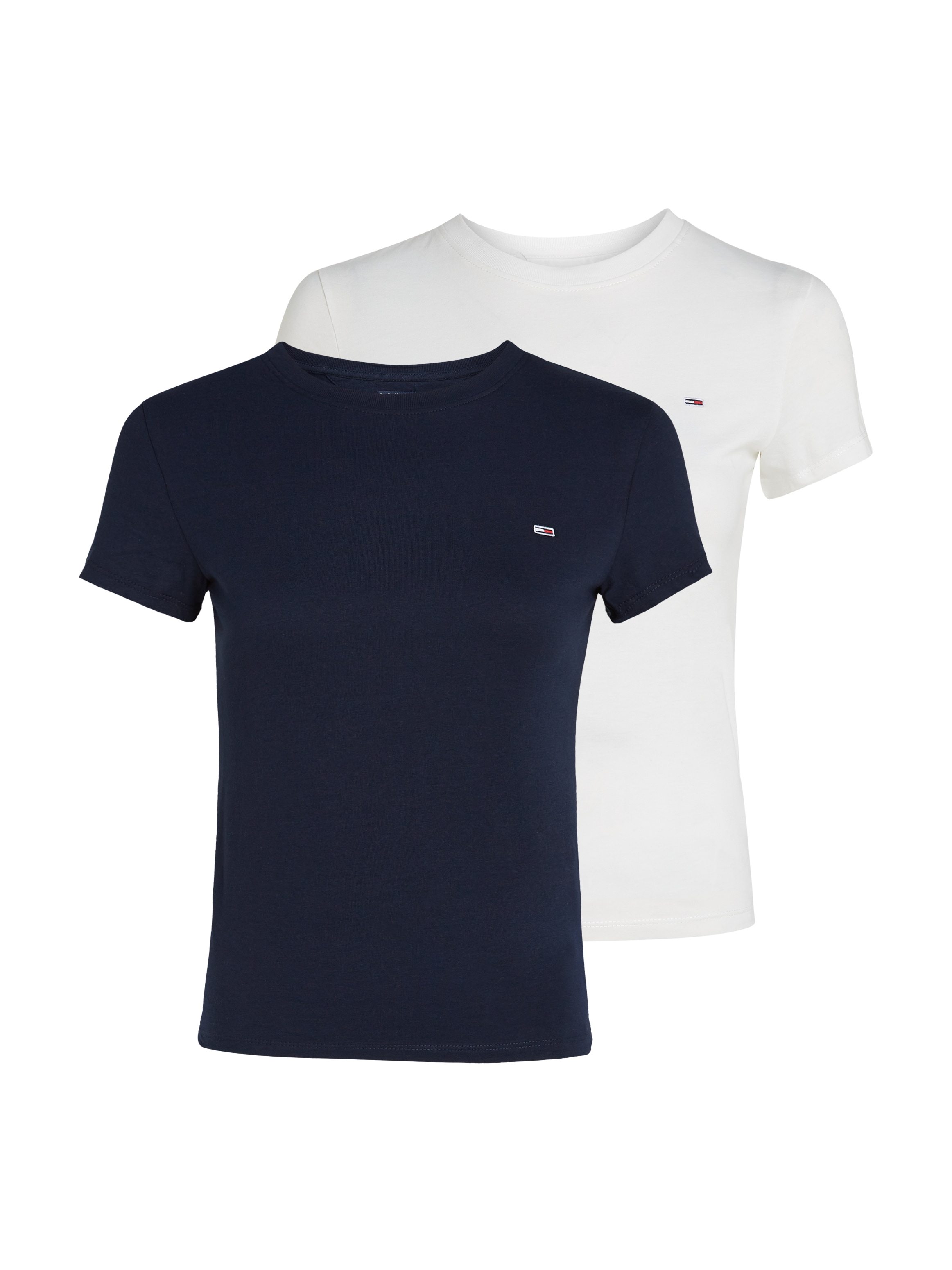 Tommy Jeans T-Shirt "TJW 2PACK C-NECK TEE", mit Logo-Stickerei günstig online kaufen