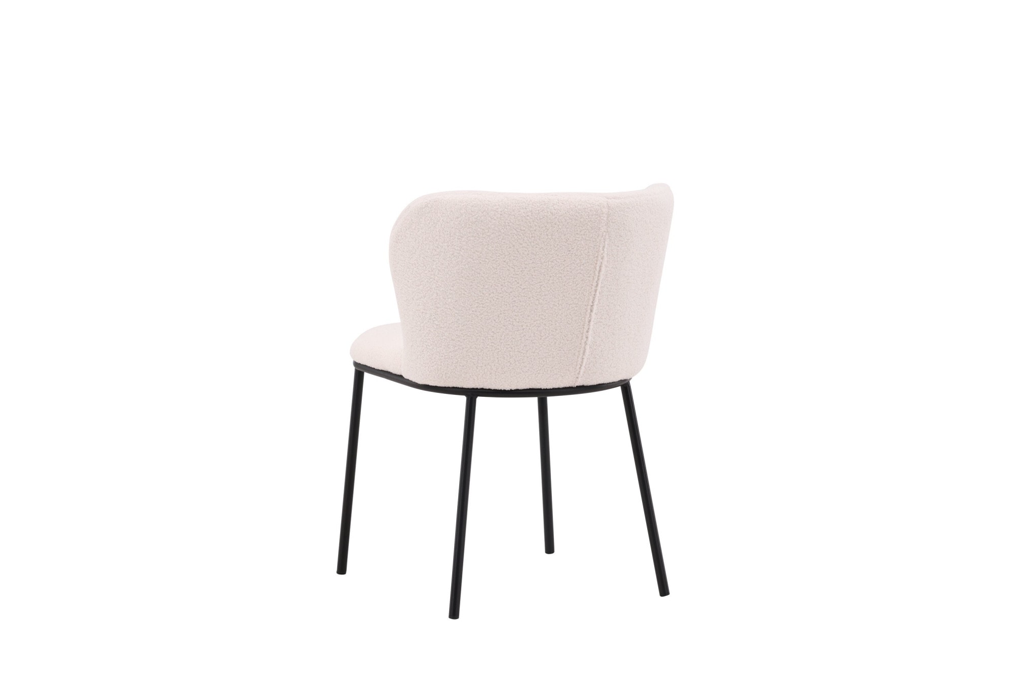 Venture Home Esszimmerstuhl »Edina, 2er-Set Esszimmerstühle in Bouclé, 120 kg belastbar« () Polsterstuhl, Bouclé-Bezug, Stahlbeine, weich, einladend