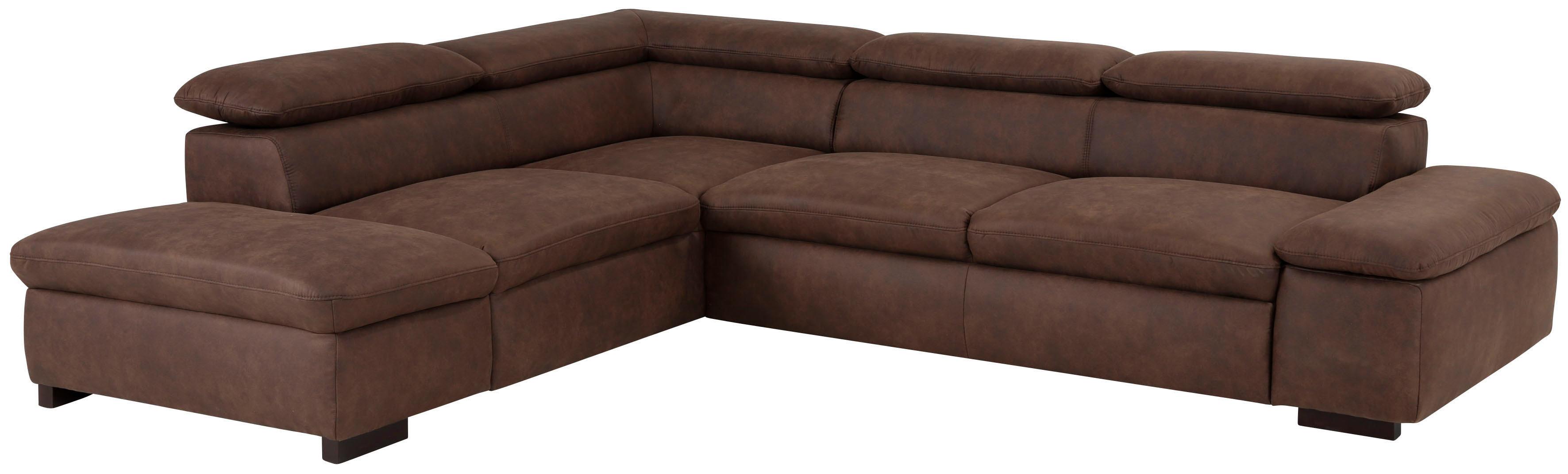 OTTO home Ecksofa "Alberto L-Form" mit Kopfteilverstellung, wahlweise mit Schlaffunktion