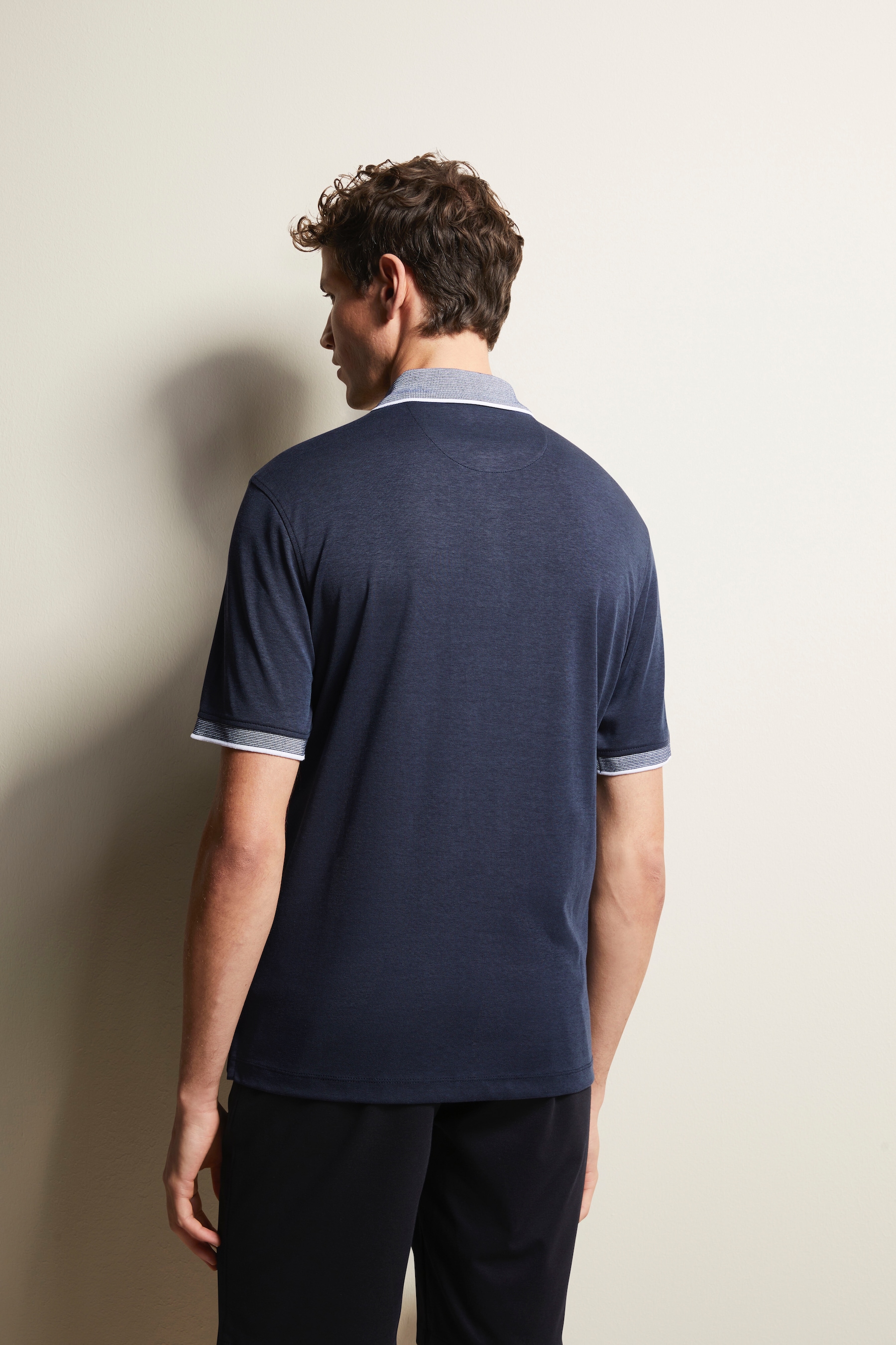 bugatti Poloshirt, mit Kontraststreifen