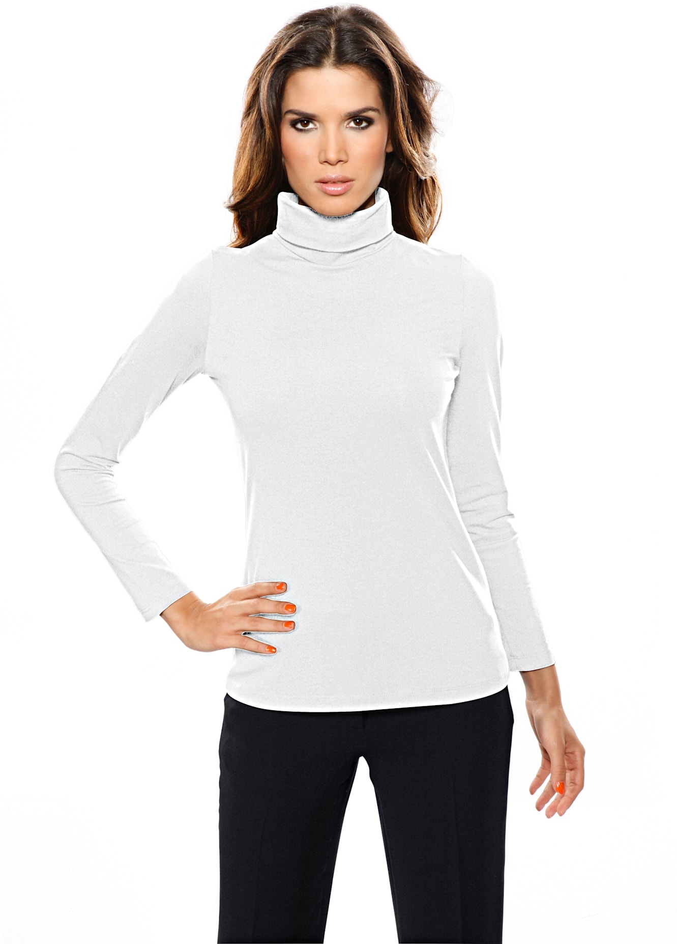 heine Rollkragenshirt »Rollkragen-Shirt«, (1 tlg.)