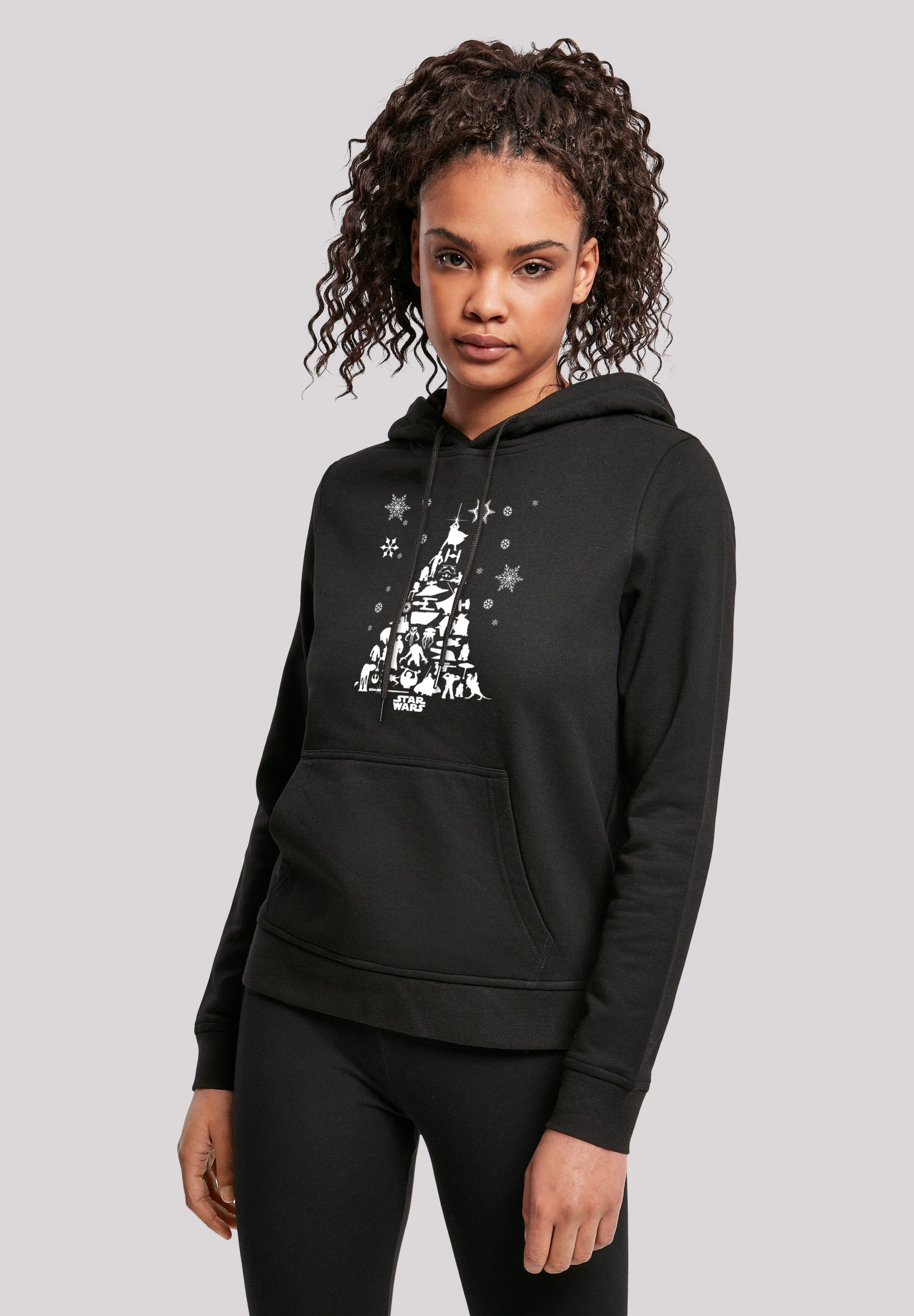 F4NT4STIC Kapuzenpullover »F4NT4STIC Damen Star Wars Christmas Tree with Ladies Basic Hoody« 1 Stk.