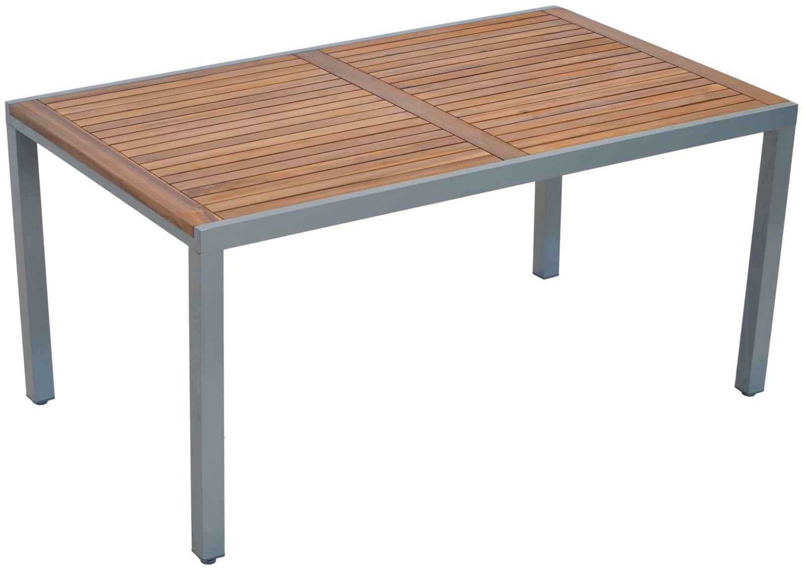 MERXX Garten-Essgruppe »»Tilos««, (Set, 7 tlg., Rückenabschluss und Armlehnen aus Akazienholz), Rückenlehne verstellbar durch Gasdruckfeder