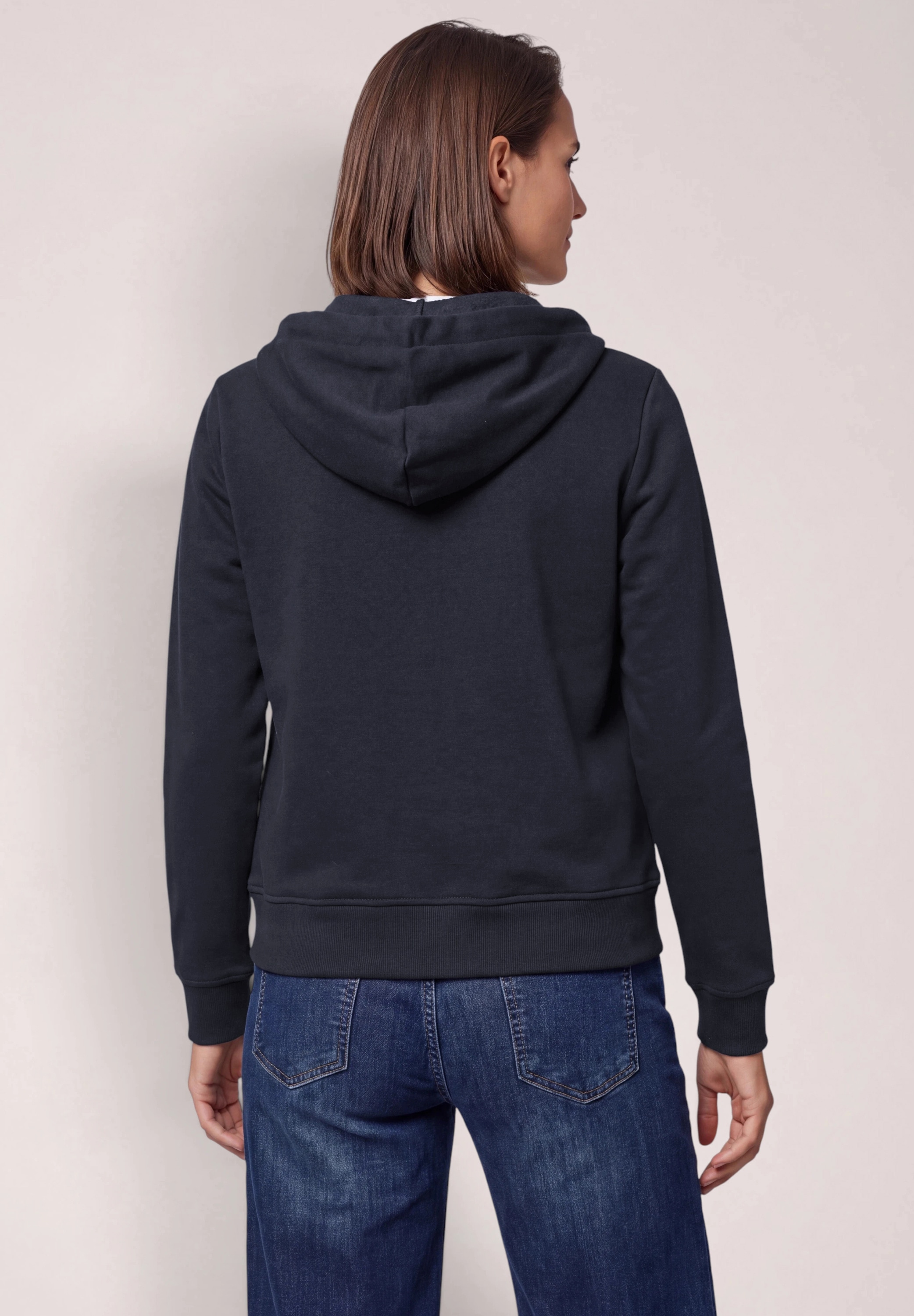 Cecil Sweatjacke in Unifarbe