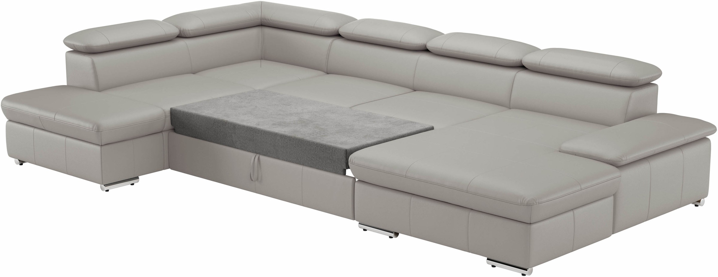 sit&more Wohnlandschaft »Valantine U-Form«, inkl. Kopf- und Armteilverstellung, wahlweise mit Bettfunktion