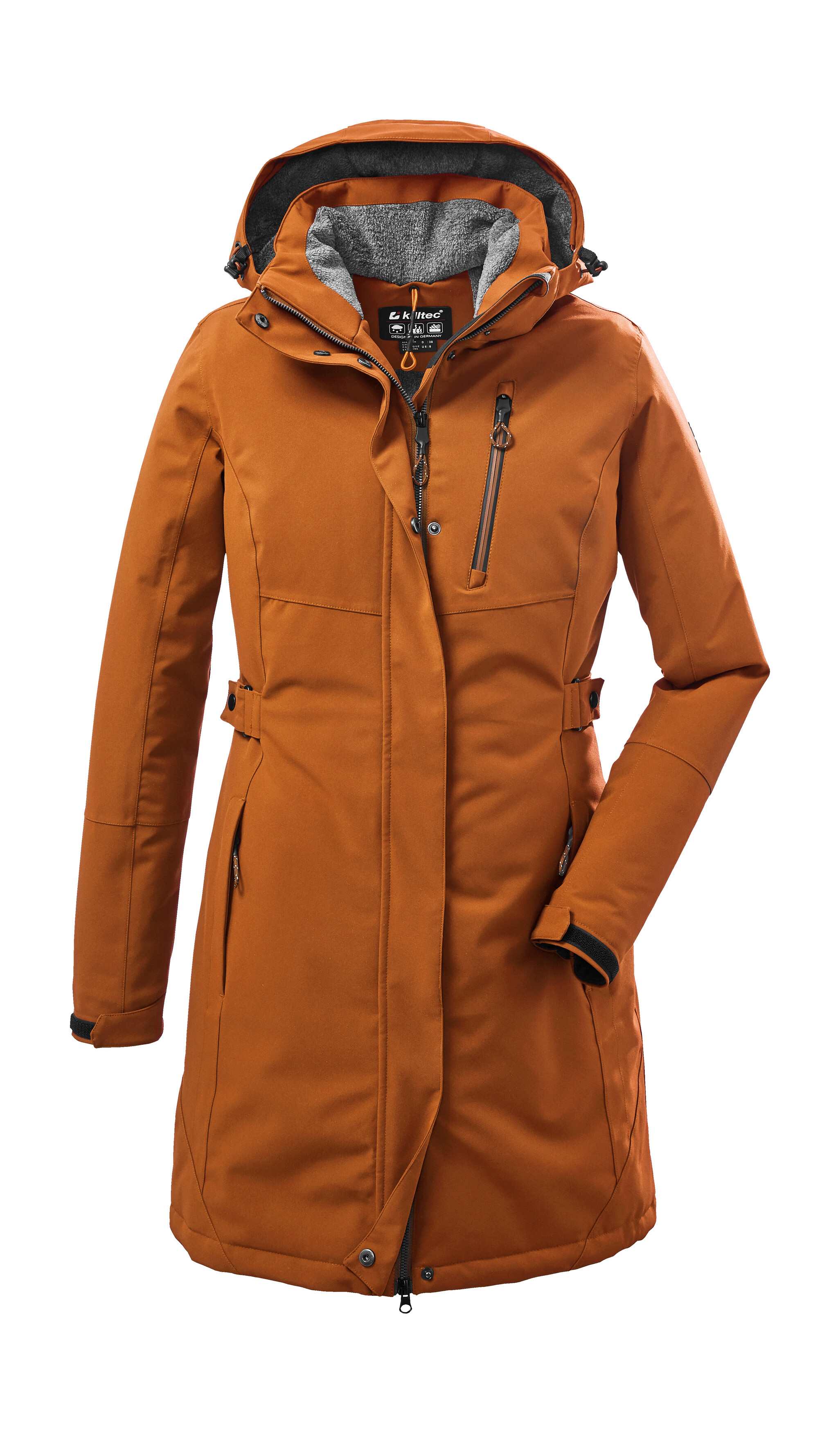 Killtec "KOW 165 WMN PRK" Wasser- und winddichter Parka mit Teddyfleece und abnehmbarer Kapuze