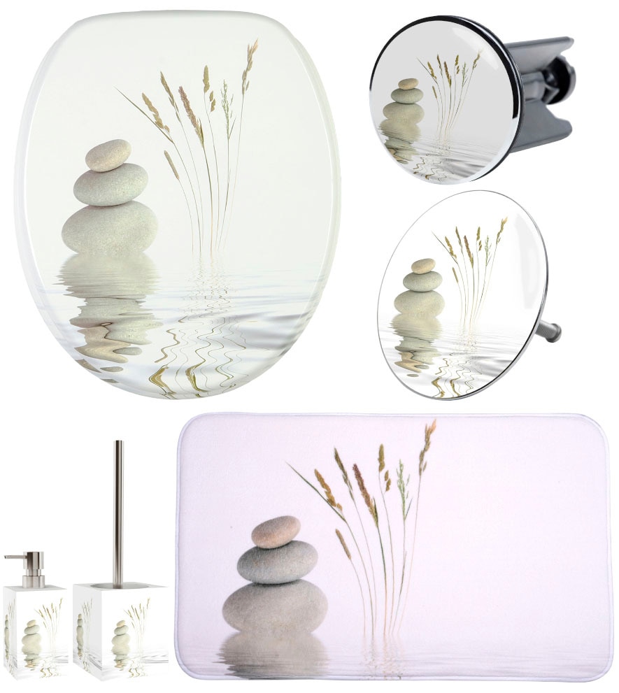 Sanilo Badaccessoire-Set "Balance" bestehend aus WC-Sitz, Badteppich, Stöps günstig online kaufen