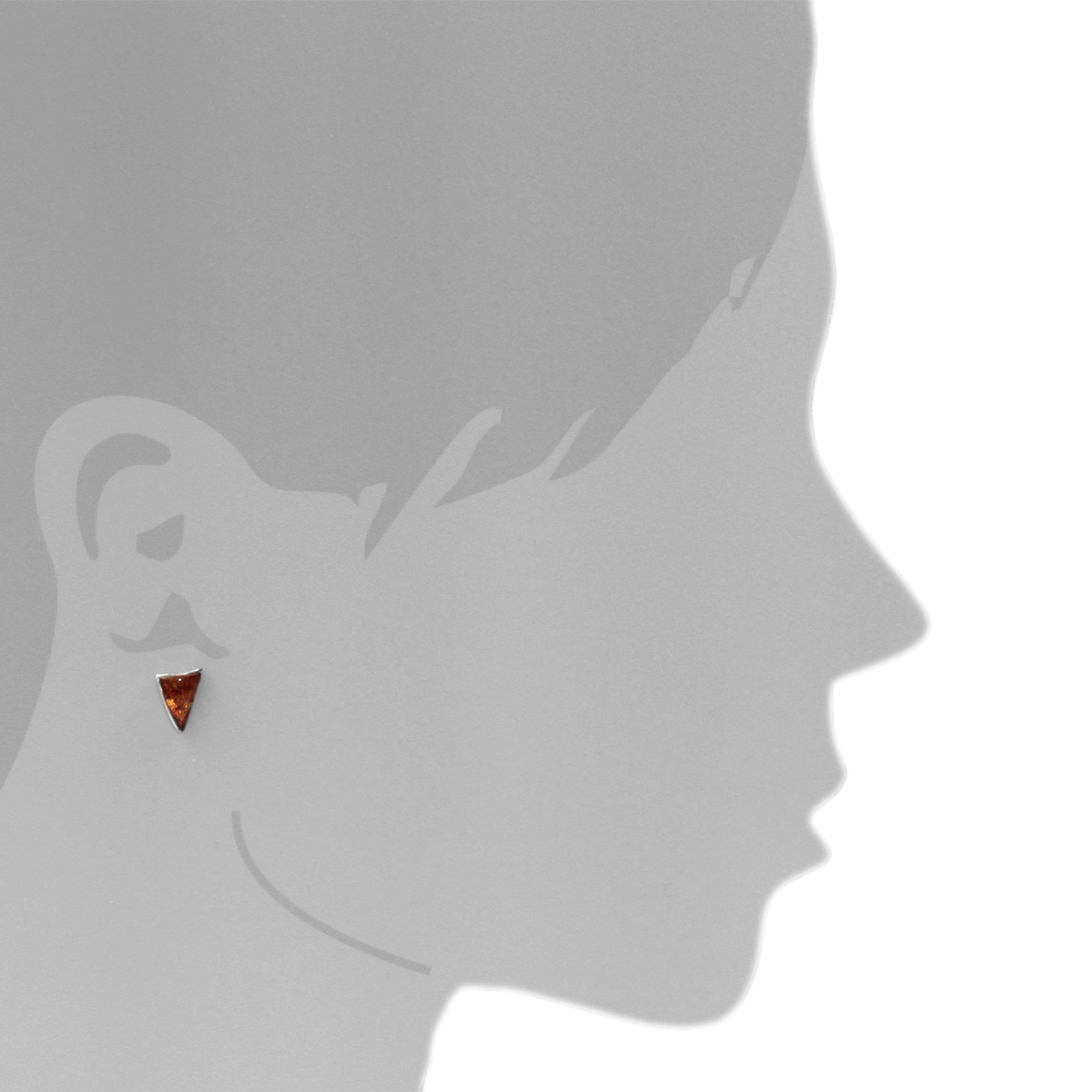 OSTSEE-SCHMUCK Paar Ohrstecker »- Levke - Silber 925/000 - Bernstein«