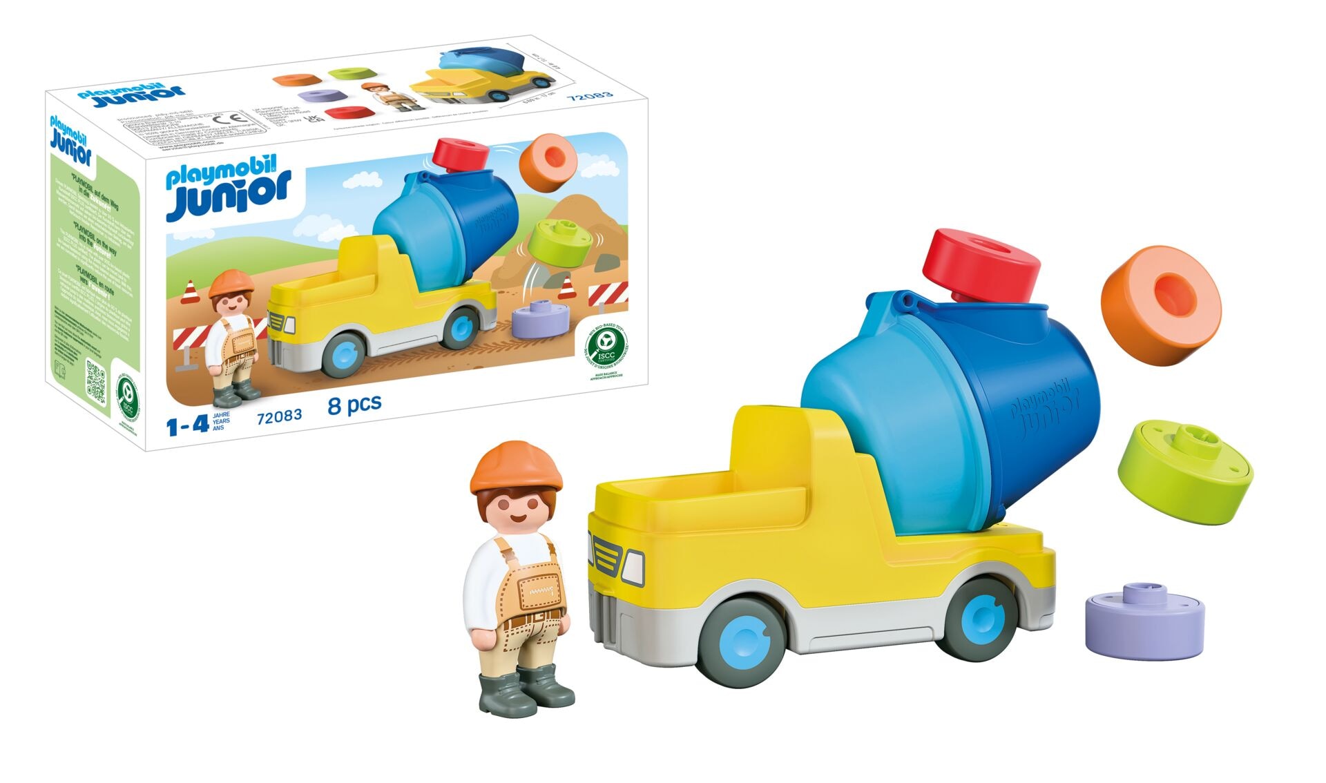 Playmobil® Konstruktions-Spielset »Betonmischer (72083), JUNIOR« Made in Europe